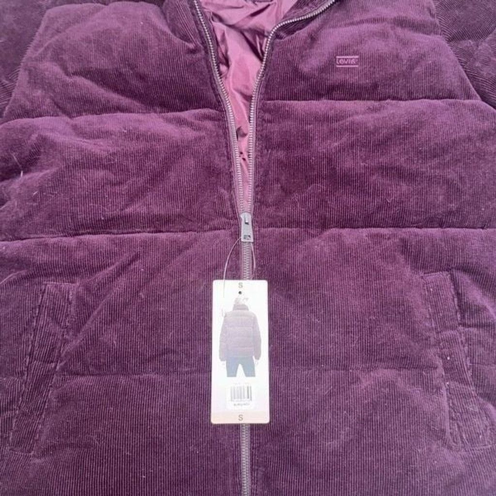 Levi's Levi's Women's Zoe Puffer Jacket corduroy size S purple Size S / US 4 / IT 40 - 2 Thumbnail