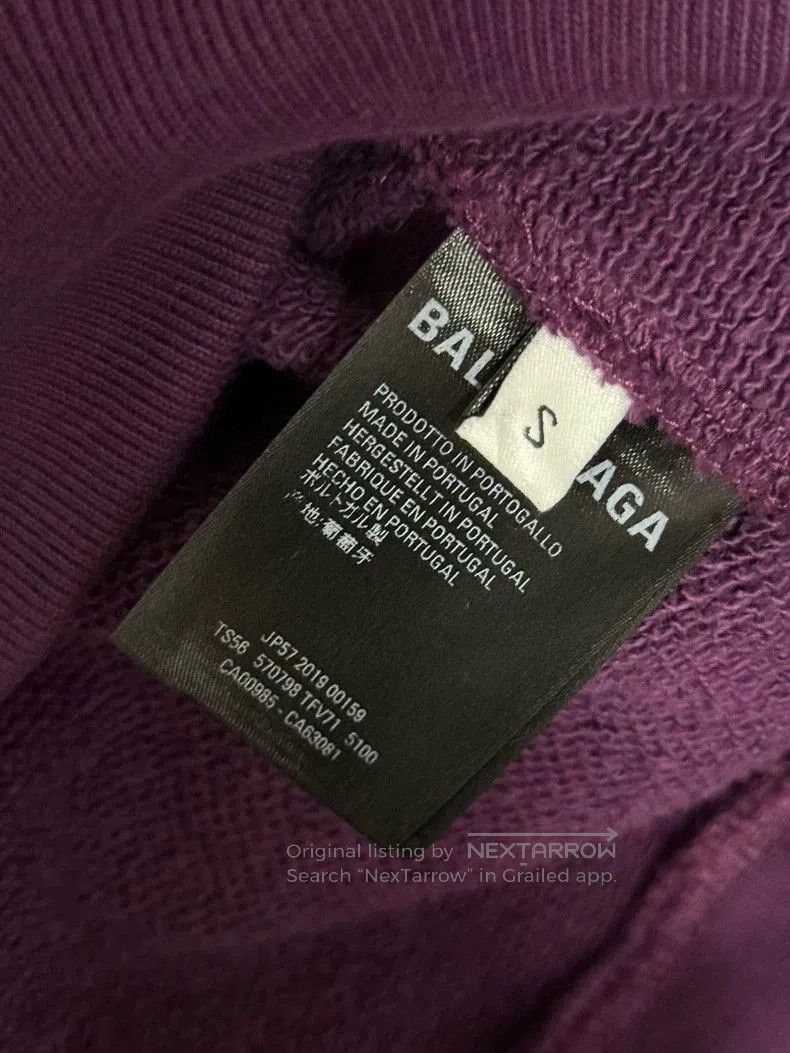 Balenciaga Balenciaga Purple Logo Hoodie. Size US S / EU 44-46 / 1 - 4 Thumbnail