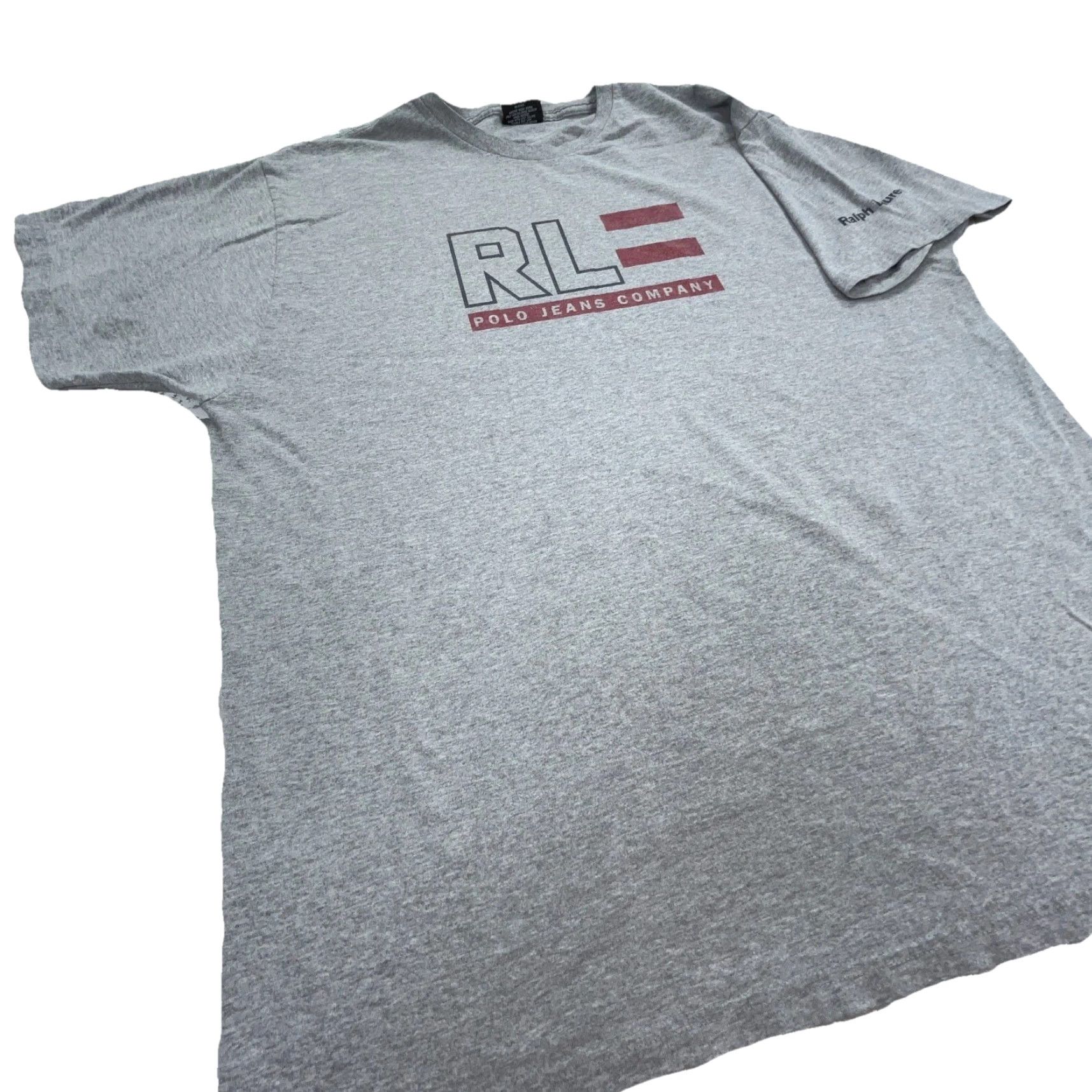 Ralph Lauren VINTAGE Ralph Lauren Shirt Men XL Gray Tee Polo Jeans US Flag 90s Classic Retro 2000s Hipster Size US XL / EU 56 / 4 - 5 Thumbnail