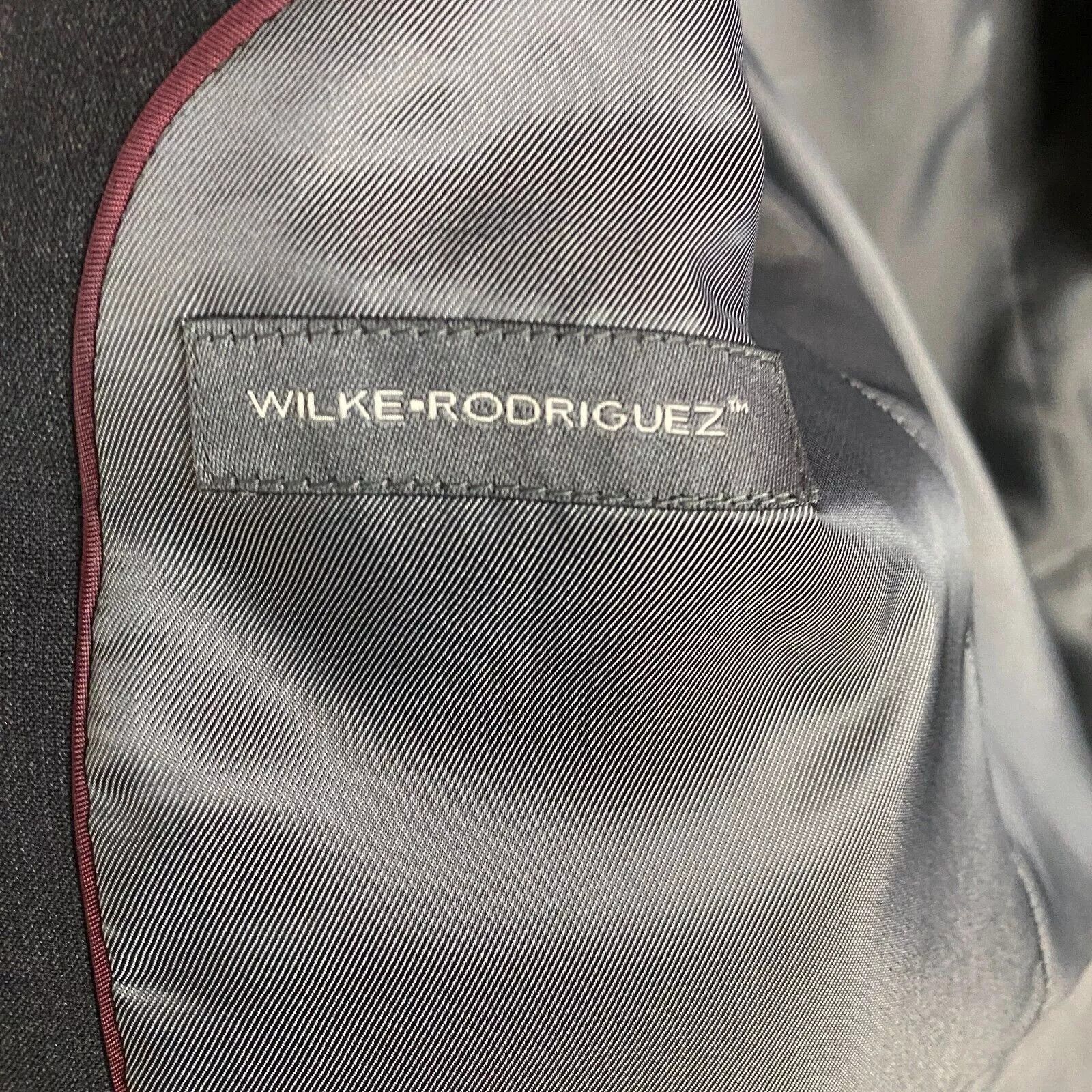 Wilke-Rodriguez Wilke Rodriguez Blazer Suit Men's 41 Long 35 Waist Wool Size 40L - 9 Thumbnail