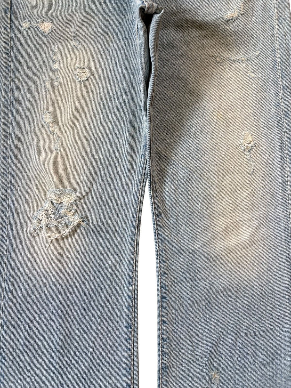Abercrombie & Fitch Vintage Abercrombie Faded Wash Distressed Flare Jeans Size US 35 - 3 Thumbnail