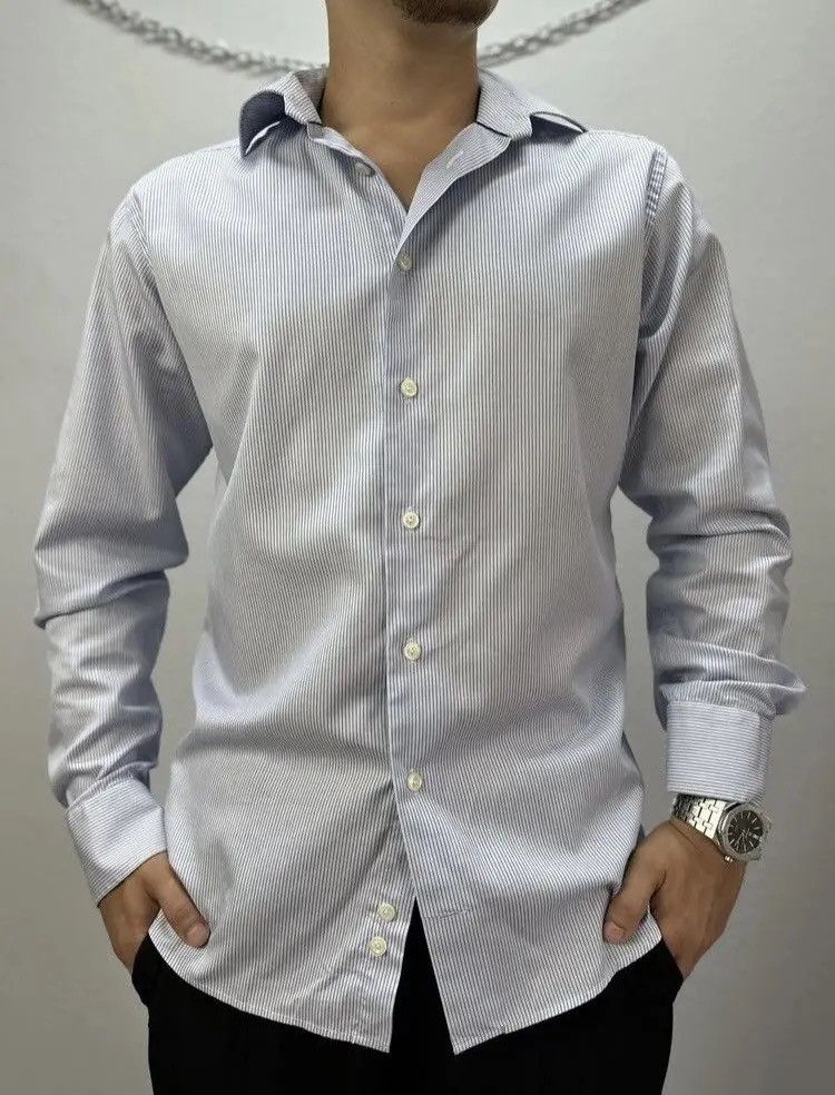 Designer × Eton Luxury Shirt Eton Vintage OldMoney Archival Clothes Watanabe Size US M / EU 48-50 / 2 - 12 Thumbnail