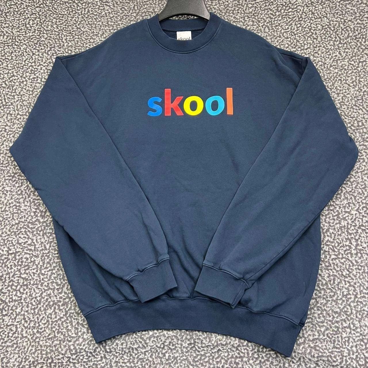 Other Skool Sweatshirt Men Fleece Pullover Crew Neck Cotton 2XL Size US XXL / EU 58 / 5 - 1 Thumbnail