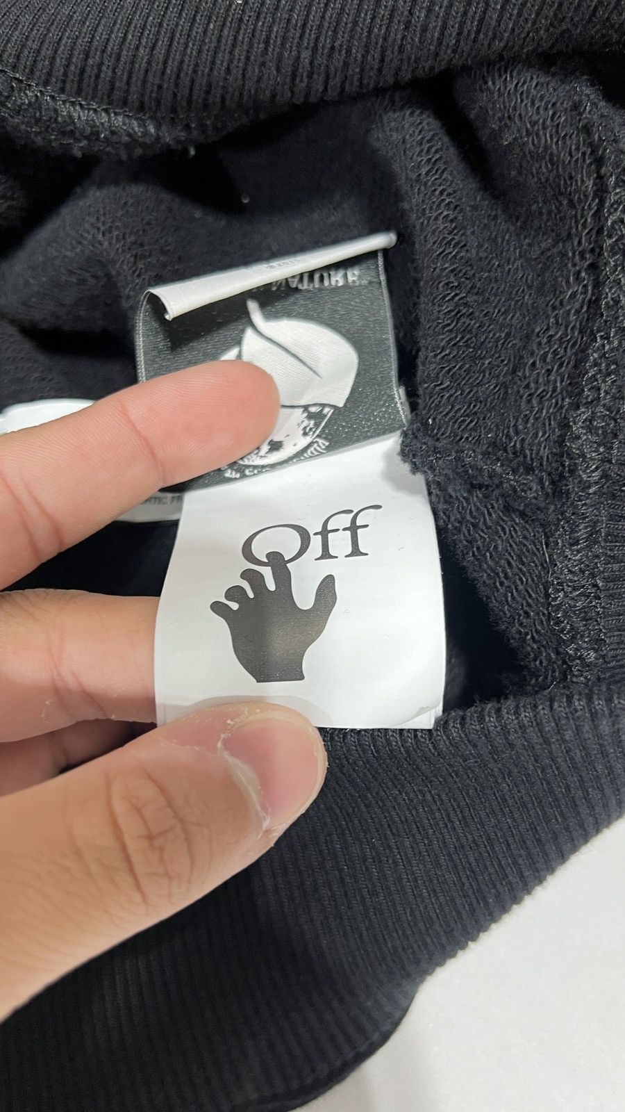 Off-White Off-White Black Classic Logo Hoodie Size US XL / EU 56 / 4 - 5 Thumbnail