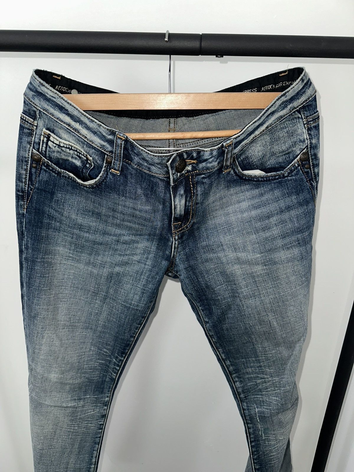 Express Y2K exclusive Rerock by express low rise bootcut jeans Size 32" / US 10 / IT 46 - 3 Thumbnail