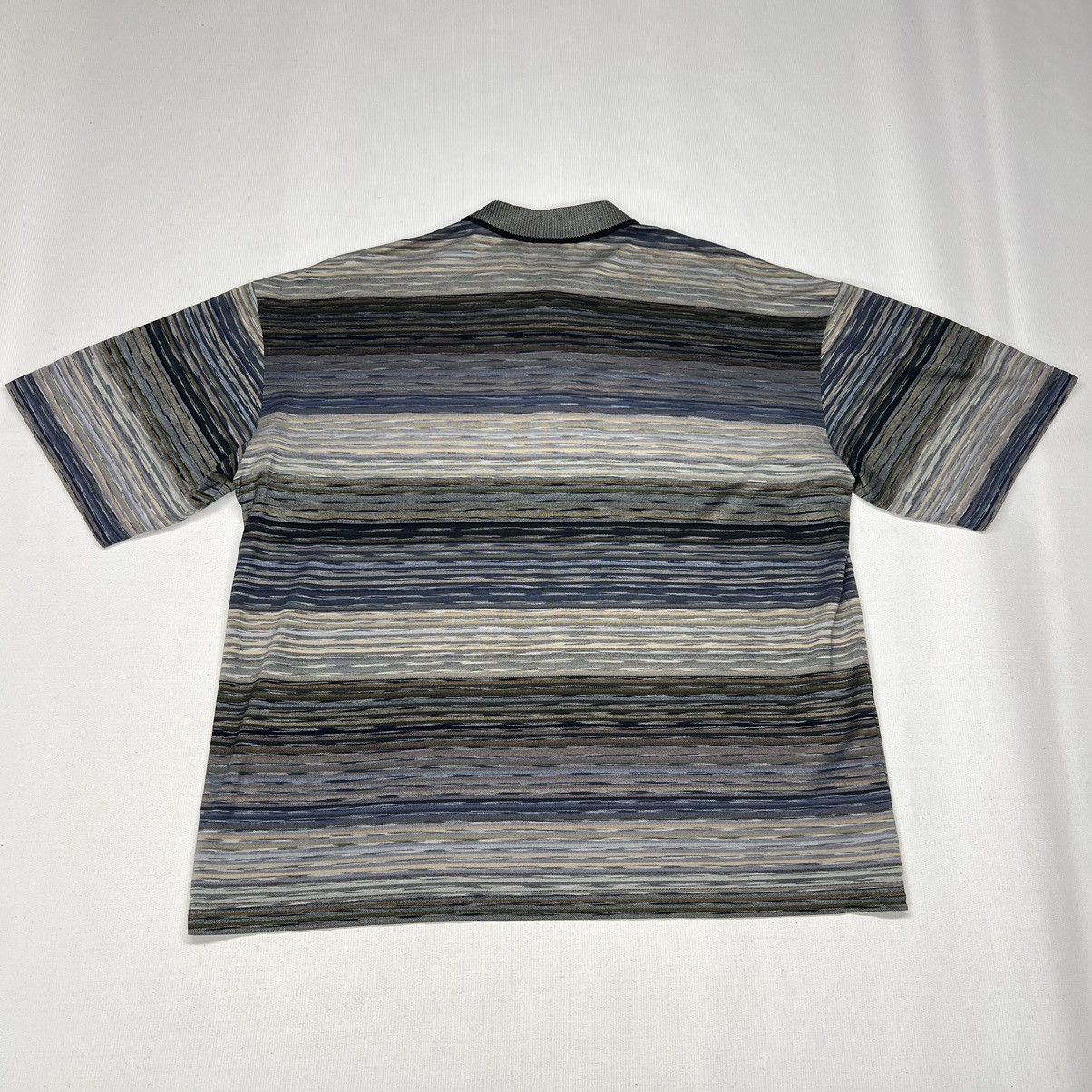 Other Klauss Boehler Polo Shirt Striped Knit Y2K Made In Italy Size US L / EU 52-54 / 3 - 12 Thumbnail