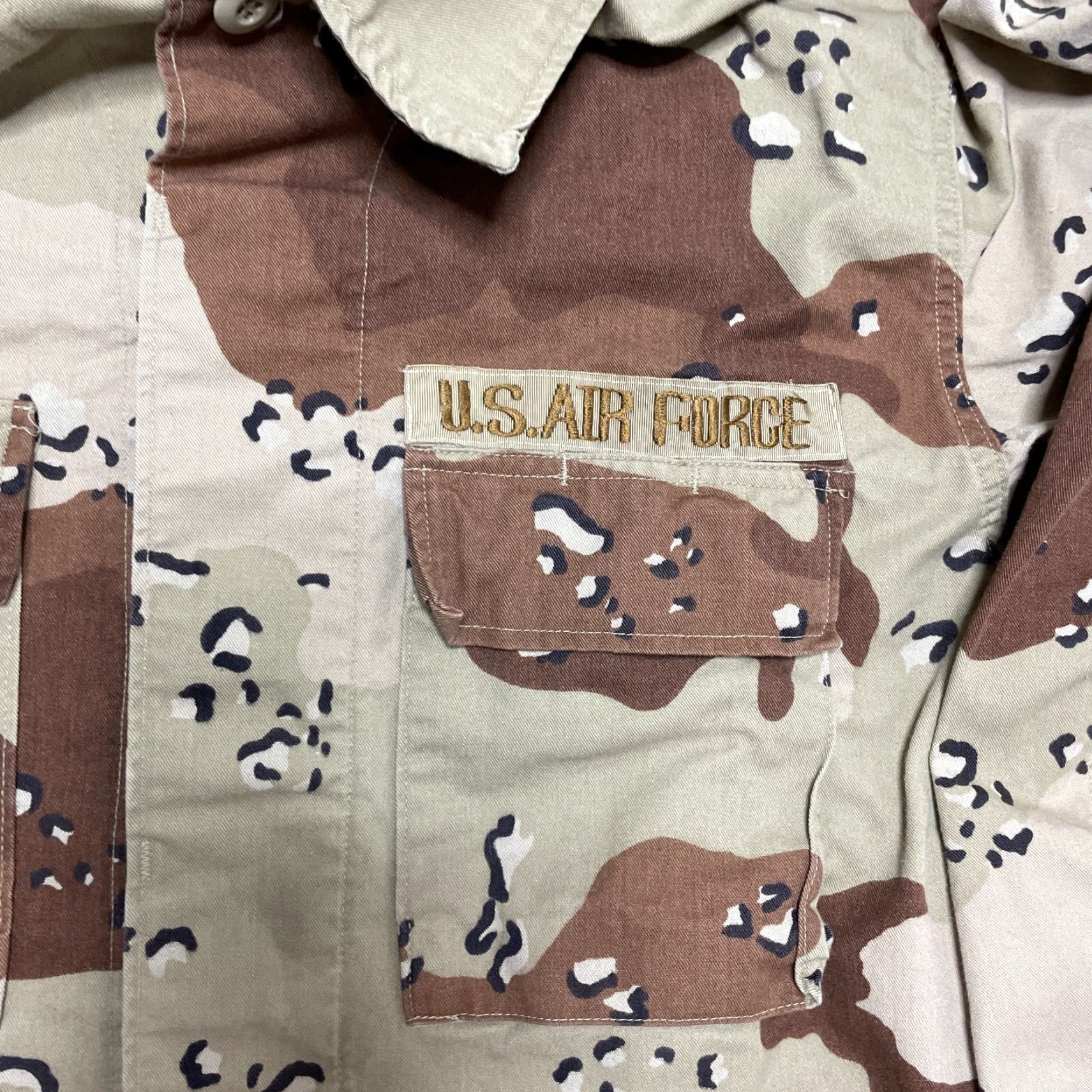 Vintage VINTAGE Army Coat Mens XS Camouflage Desert Brown Cotton Canvas 90s Military Jacket Size US XS / EU 42 / 0 - 4 Thumbnail