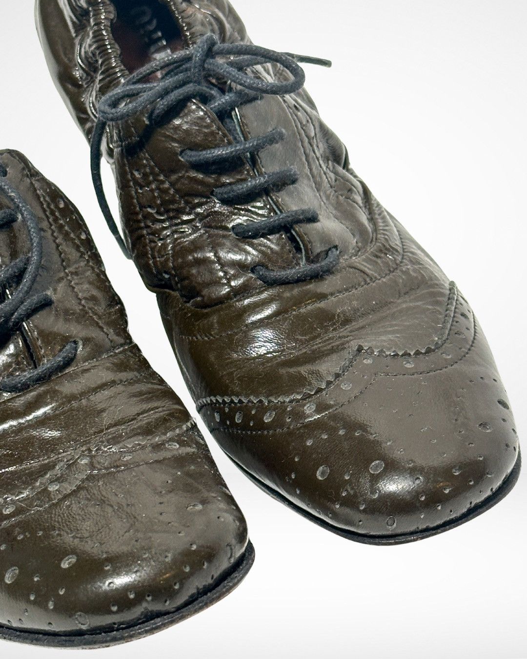 Miu Miu FW08 Oxford Ballerina Flats Size US 5 / IT 35 - 4 Thumbnail