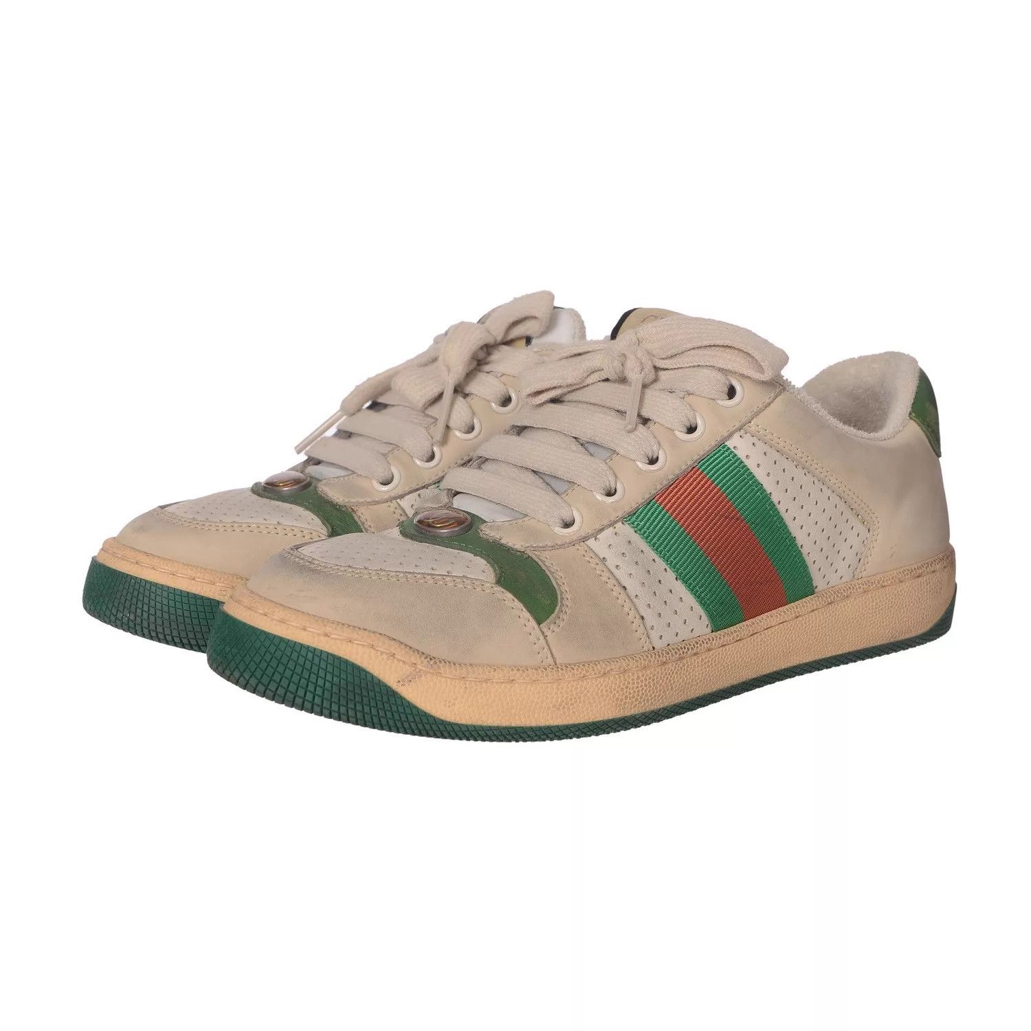 Gucci Gucci Distressed Sneakers 36 Size US 5.5 / IT 35.5 - 1 Thumbnail