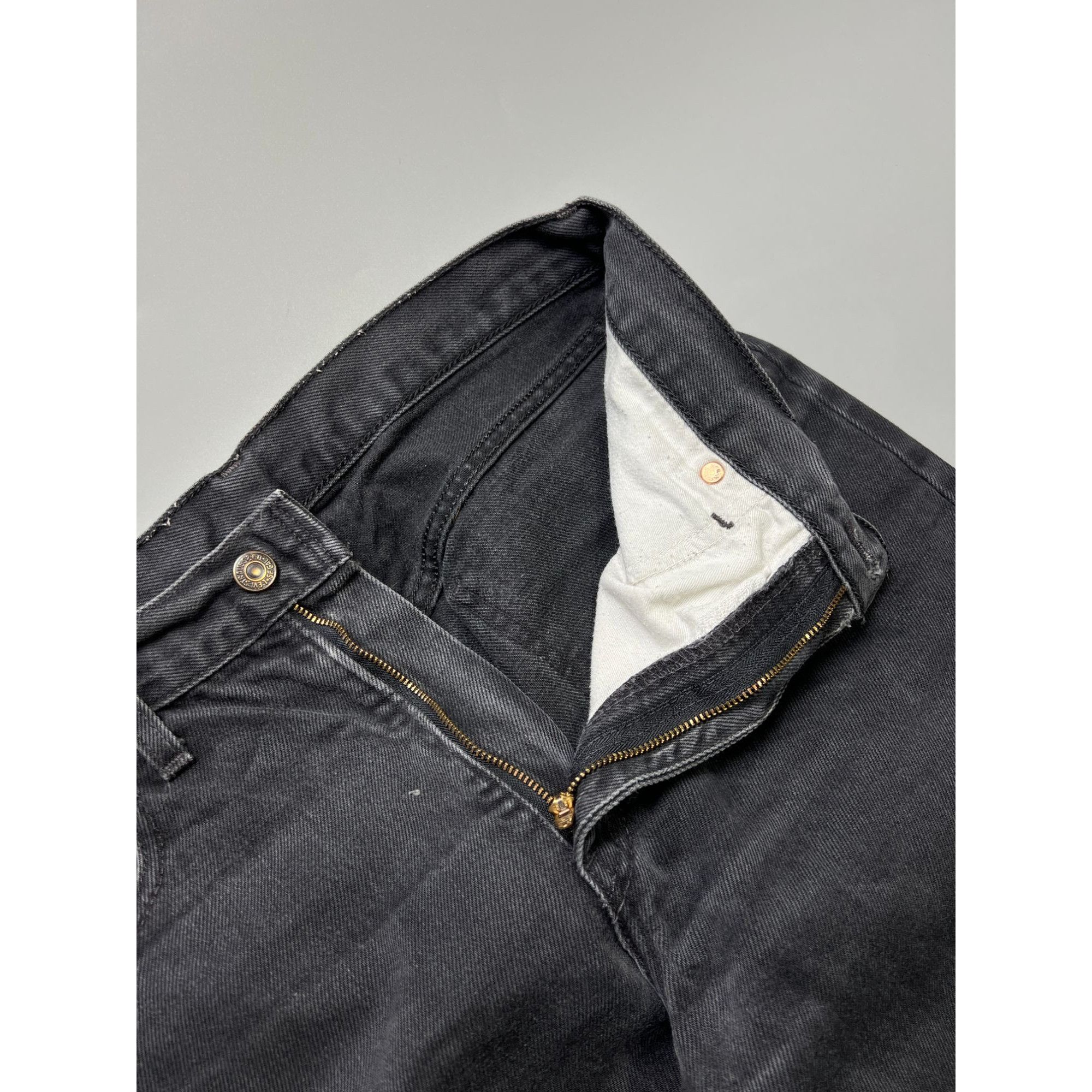 Levi's Vintage Clothing Levi’s 615 Orange Tab Vintage Black Denim Jeans (Y1050) Size US 33 - 6 Thumbnail