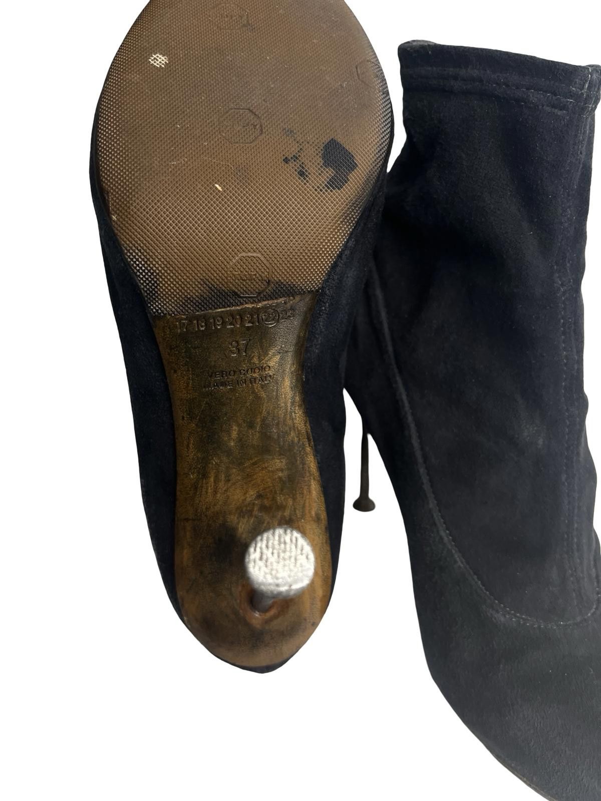 Maison Margiela Maison Margiela FW2008 Runway Nail Heel Suede Ankle Boots 37 Size US 7 / IT 37 - 8 Thumbnail