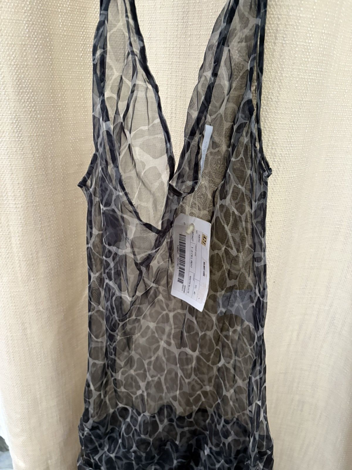 Helmut Lang 2002ss 3D cell print silk layered dress Size S / US 4 / IT 40 - 11 Thumbnail