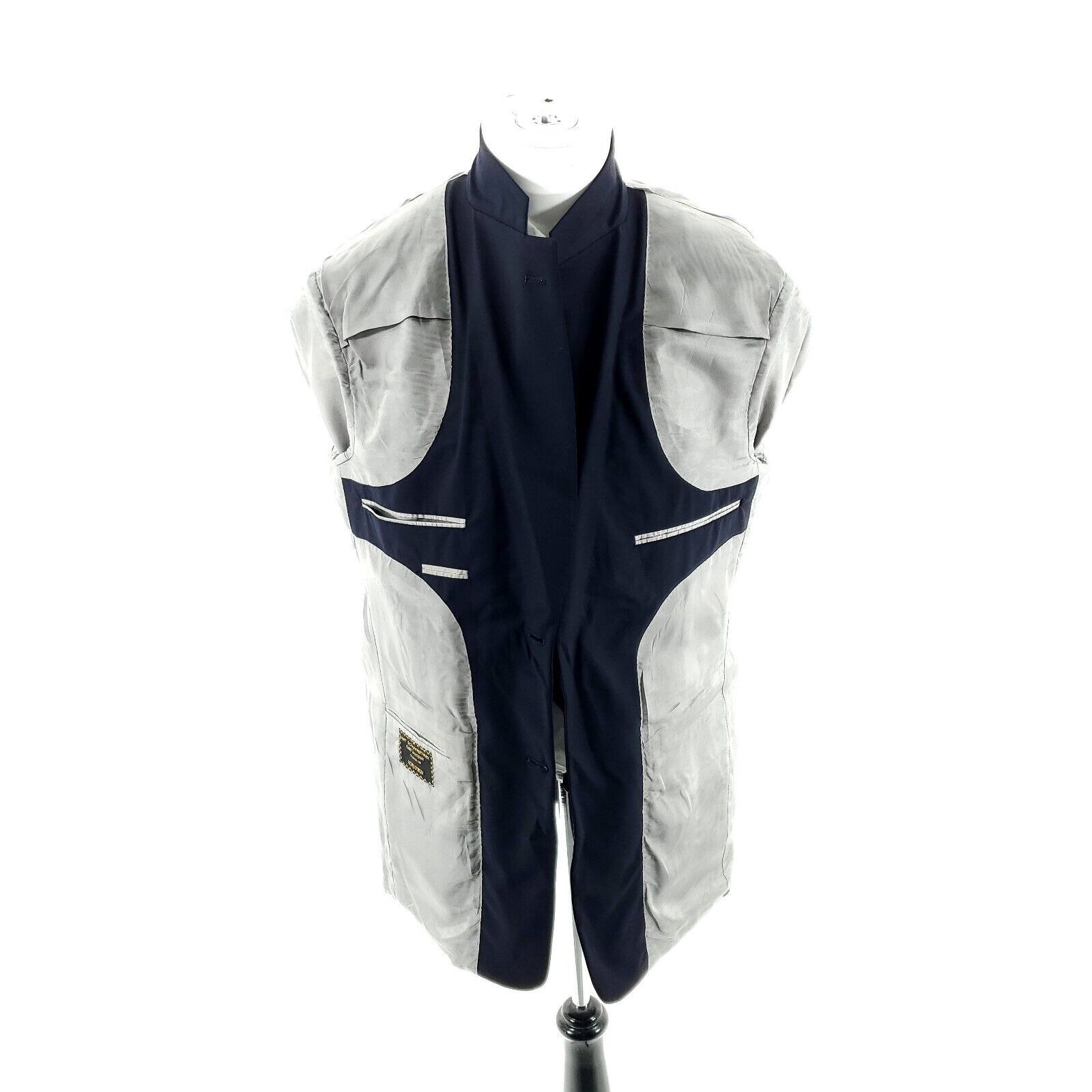 Hart Schaffner Marx Hart Schaffner Marx Gold Trumpeter Wool 2 Button Blazer 40L Size 40L - 9 Thumbnail