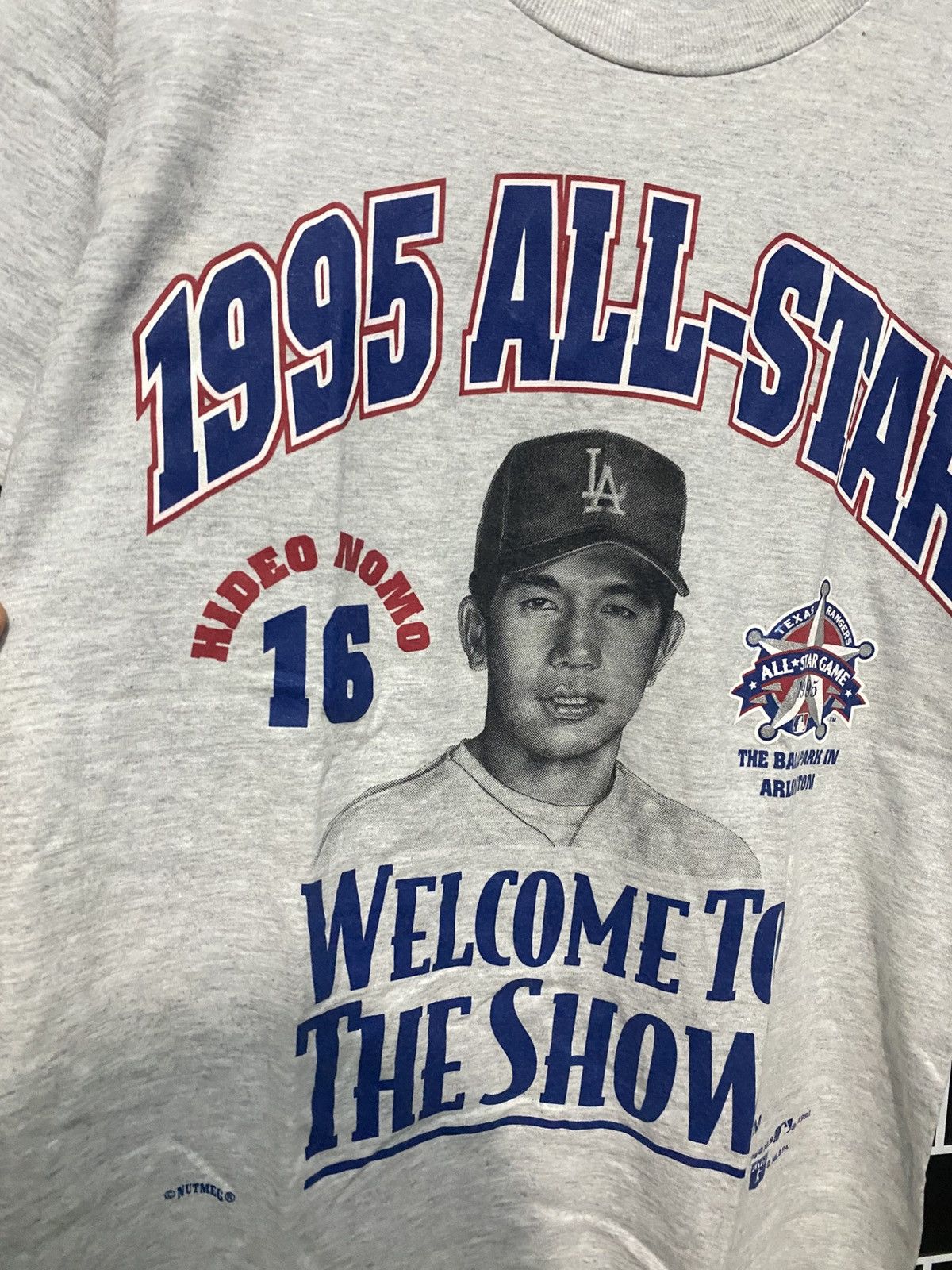 Nutmeg Vintage 1995 all star nutmeg MLB los angeles hideo nomo Size US M / EU 48-50 / 2 - 3 Thumbnail