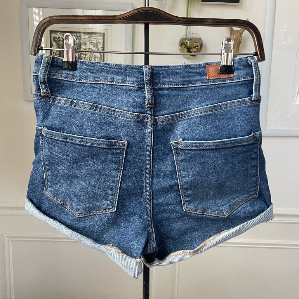 Rsq RSQ High Rise Cuffed Denim Shorts 25 Size 25" / US 0 / IT 36 - 3 Thumbnail
