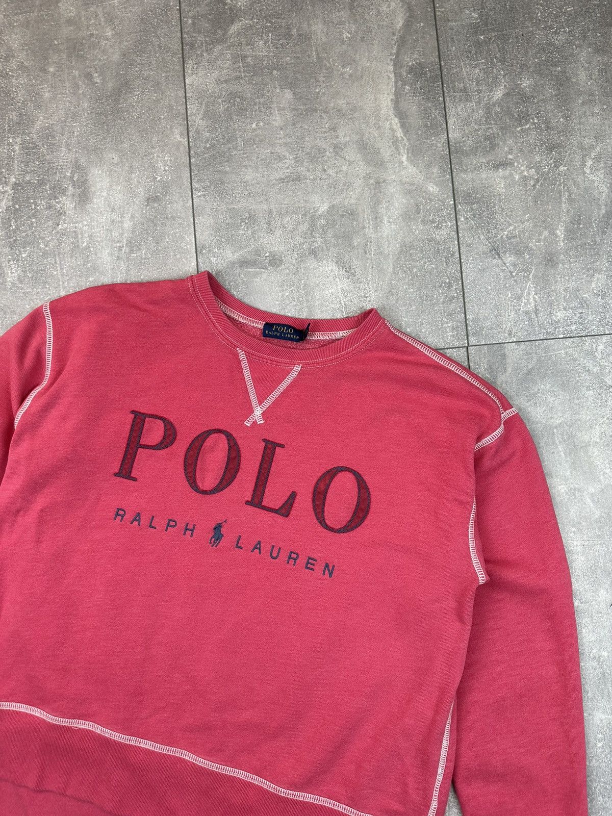 Polo Ralph Lauren Womens Polo Ralph Lauren Vintage Pink Sweatshit Size S / US 4 / IT 40 - 2 Thumbnail