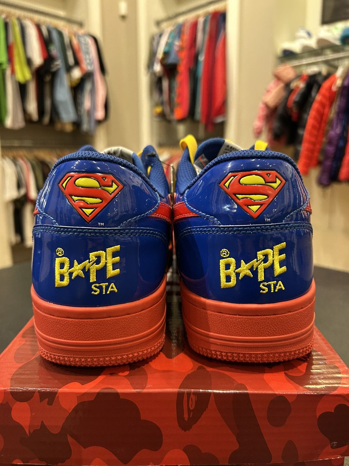 Bape Bapesta Low ‘DC Superman’ Size US 9 / EU 42 - 3 Thumbnail