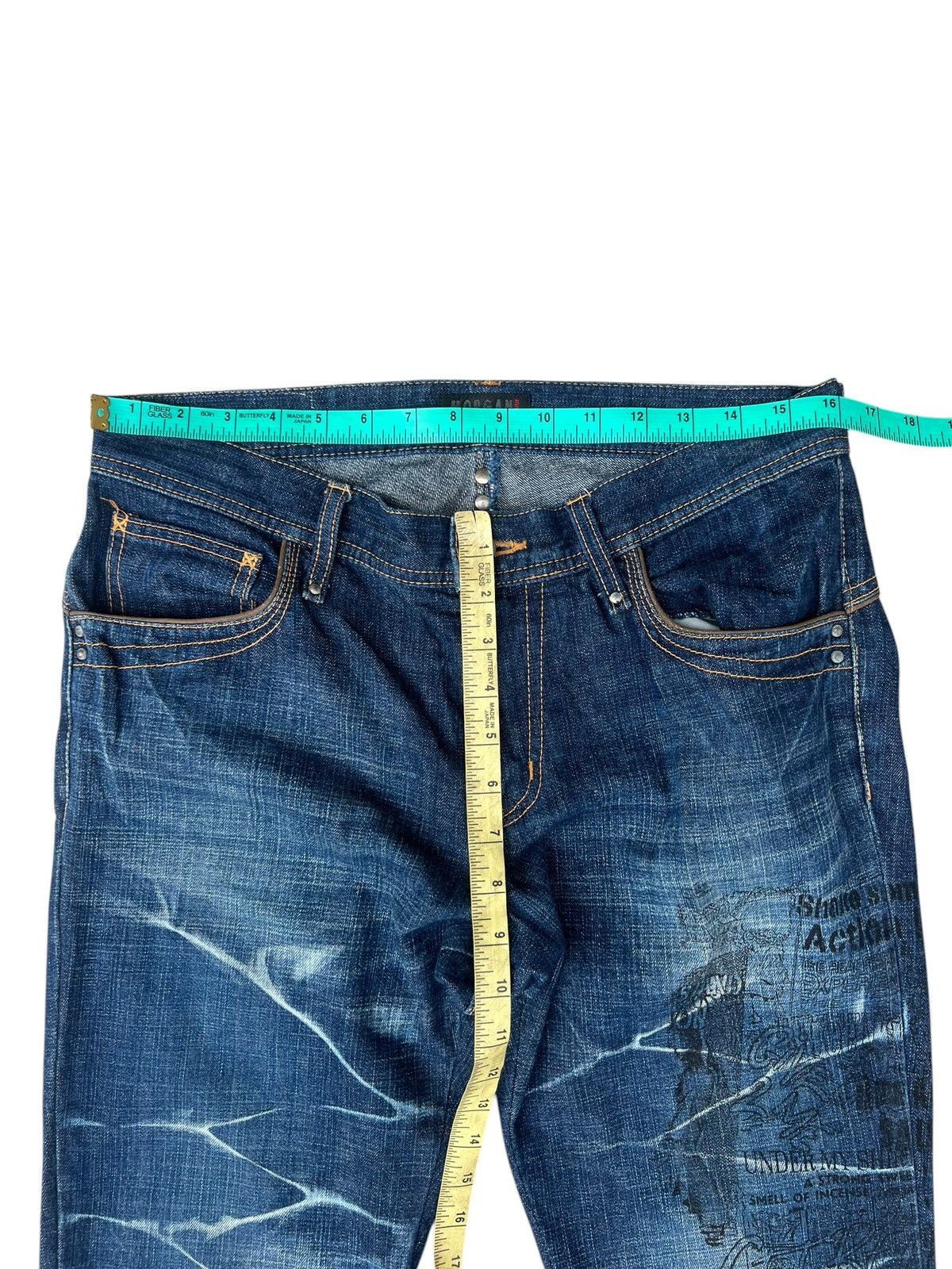 Morgan Homme RARE Morgan Homme Japan Distressed Denim Flare Jeans Size US 31 - 2 Thumbnail