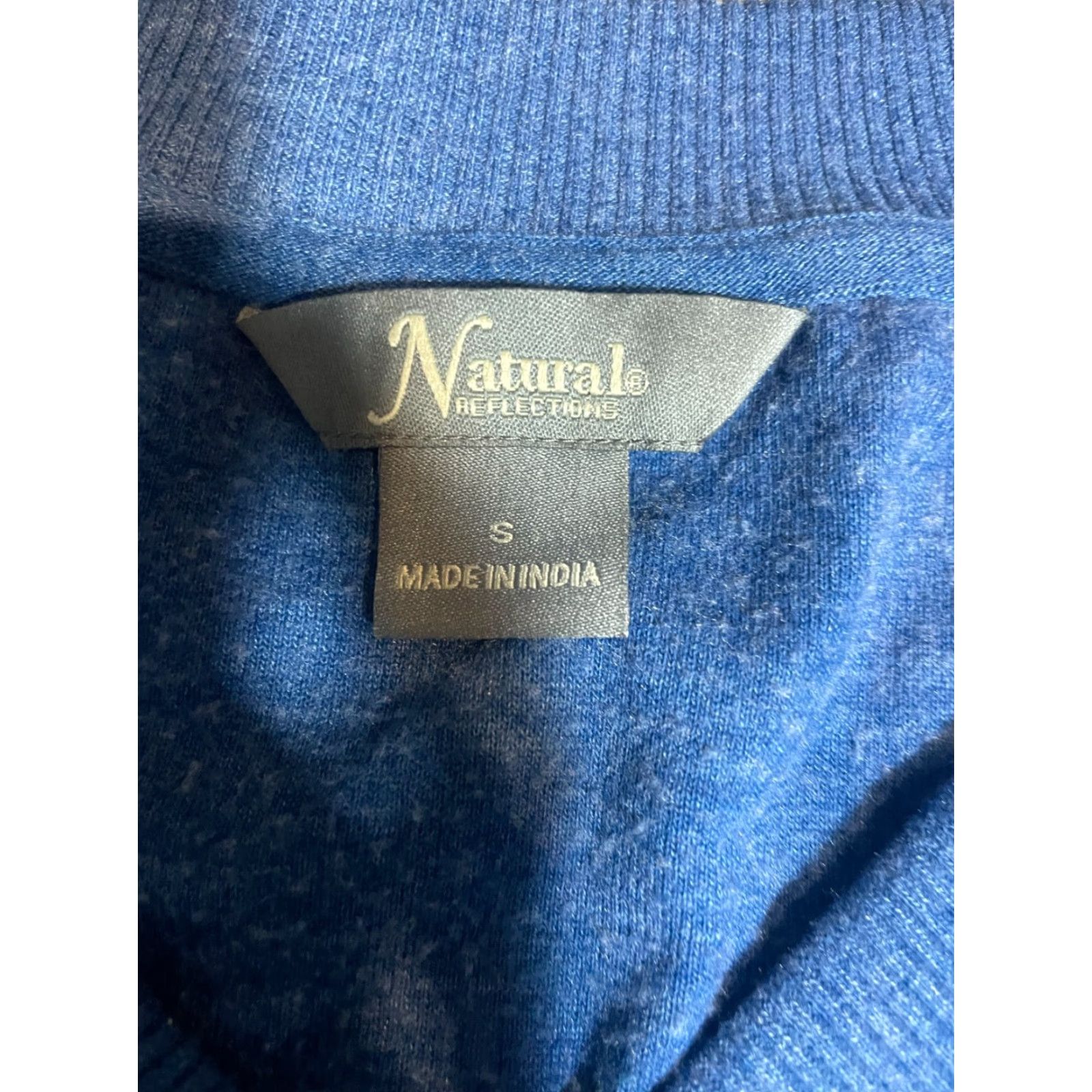 Vintage Natural Reflections Sweater Women S Blue Long Sleeve Pull Over Cotton Blend Reflective Solid Nature 2000s? Size S / US 4 / IT 40 - 4 Thumbnail