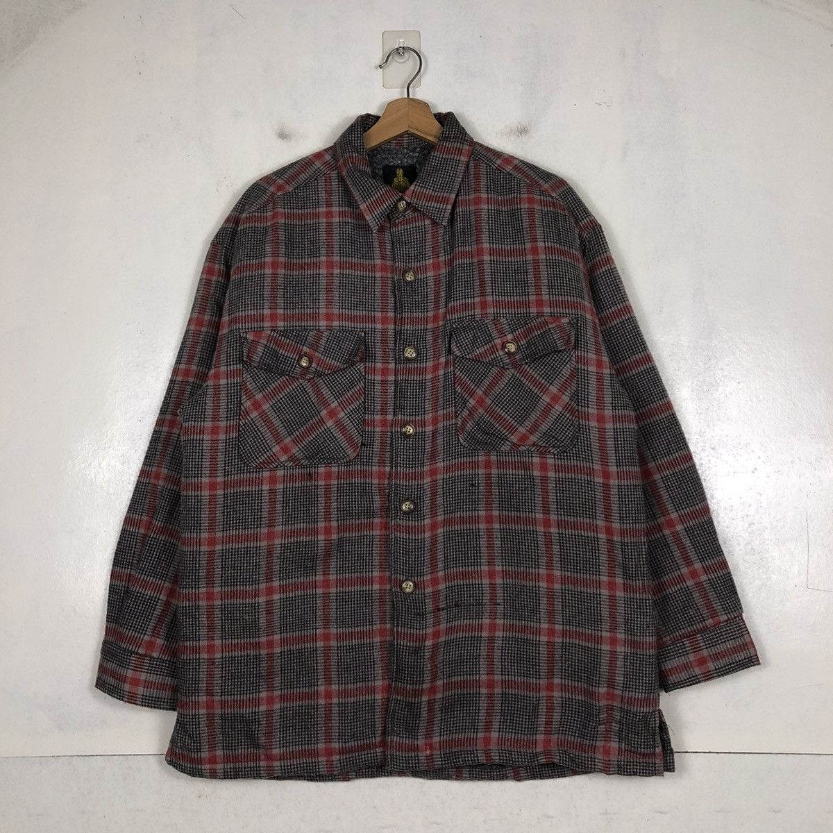 Japanese Brand 📌VINTAGE FLANNEL SHIRT JACKET TURNING POINT TARTAN DESIGN Size US L / EU 52-54 / 3 - 2 Thumbnail