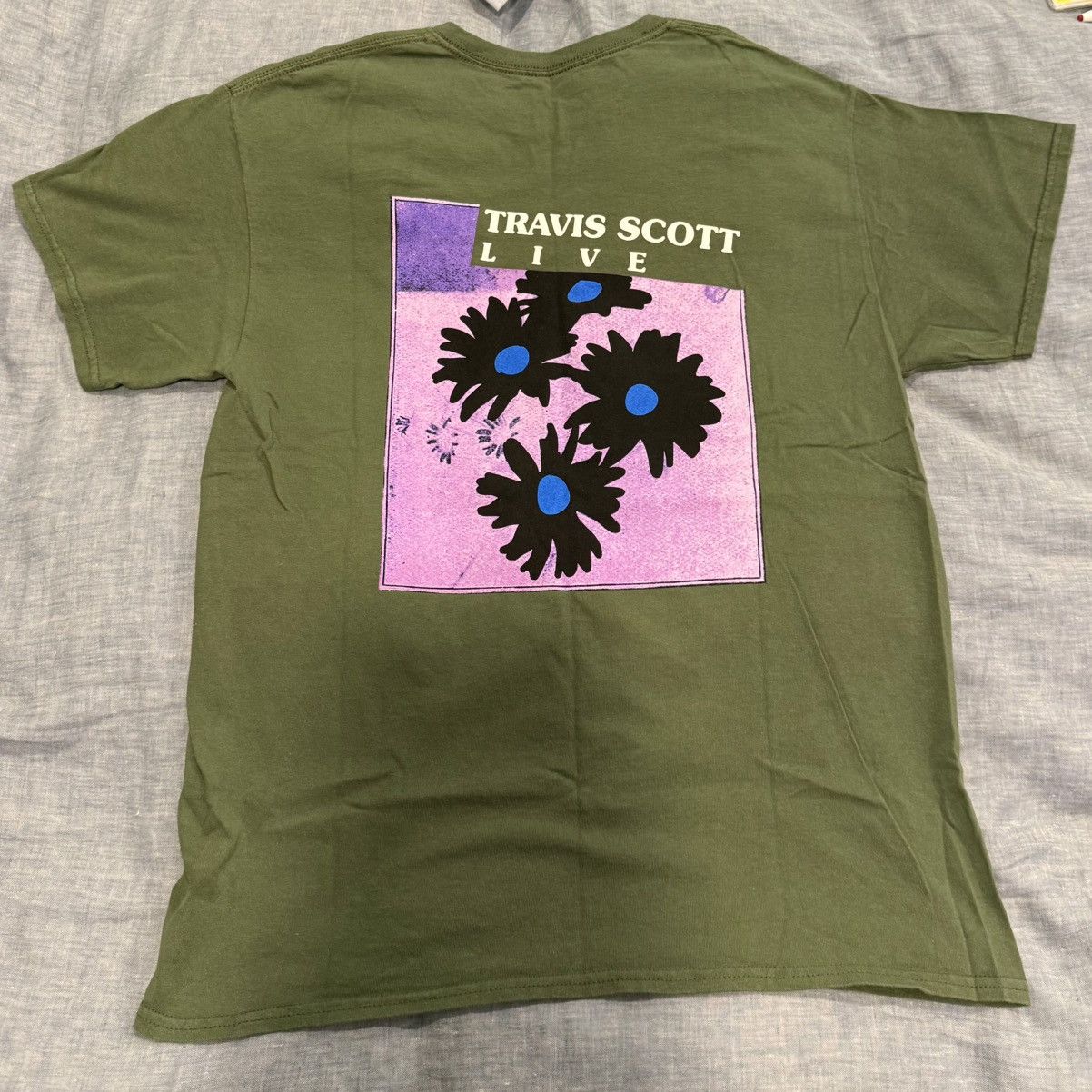 Travis Scott Travis Scott Astroworld Festival Run Flower Tee Size US L / EU 52-54 / 3 - 3 Thumbnail