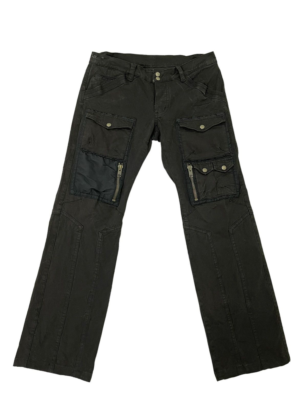 Japanese Brand Bush Pant Kenji Ito Moleskin Low Rise Straight 6🟦9 Size US 33 - 2 Thumbnail