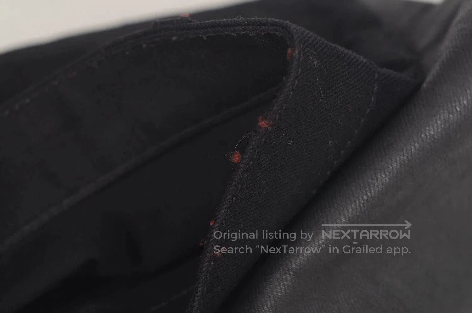 Givenchy Givenchy Gray Leather Panel Straight Jeans 36. Size US 36 / EU 52 - 5 Thumbnail