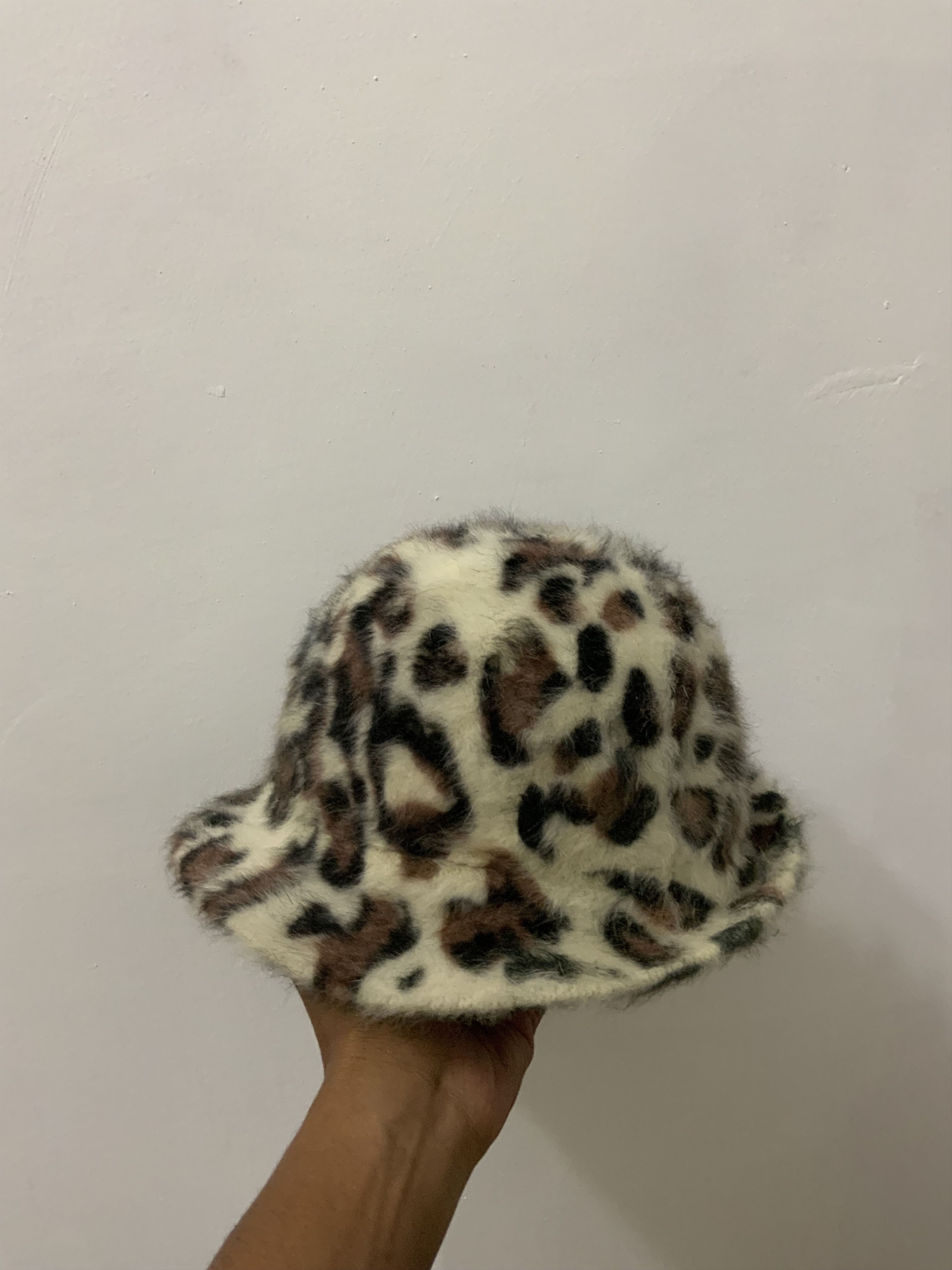 Hat Club Mohair Fur Leopard Design Hat Size ONE SIZE - 1 Thumbnail