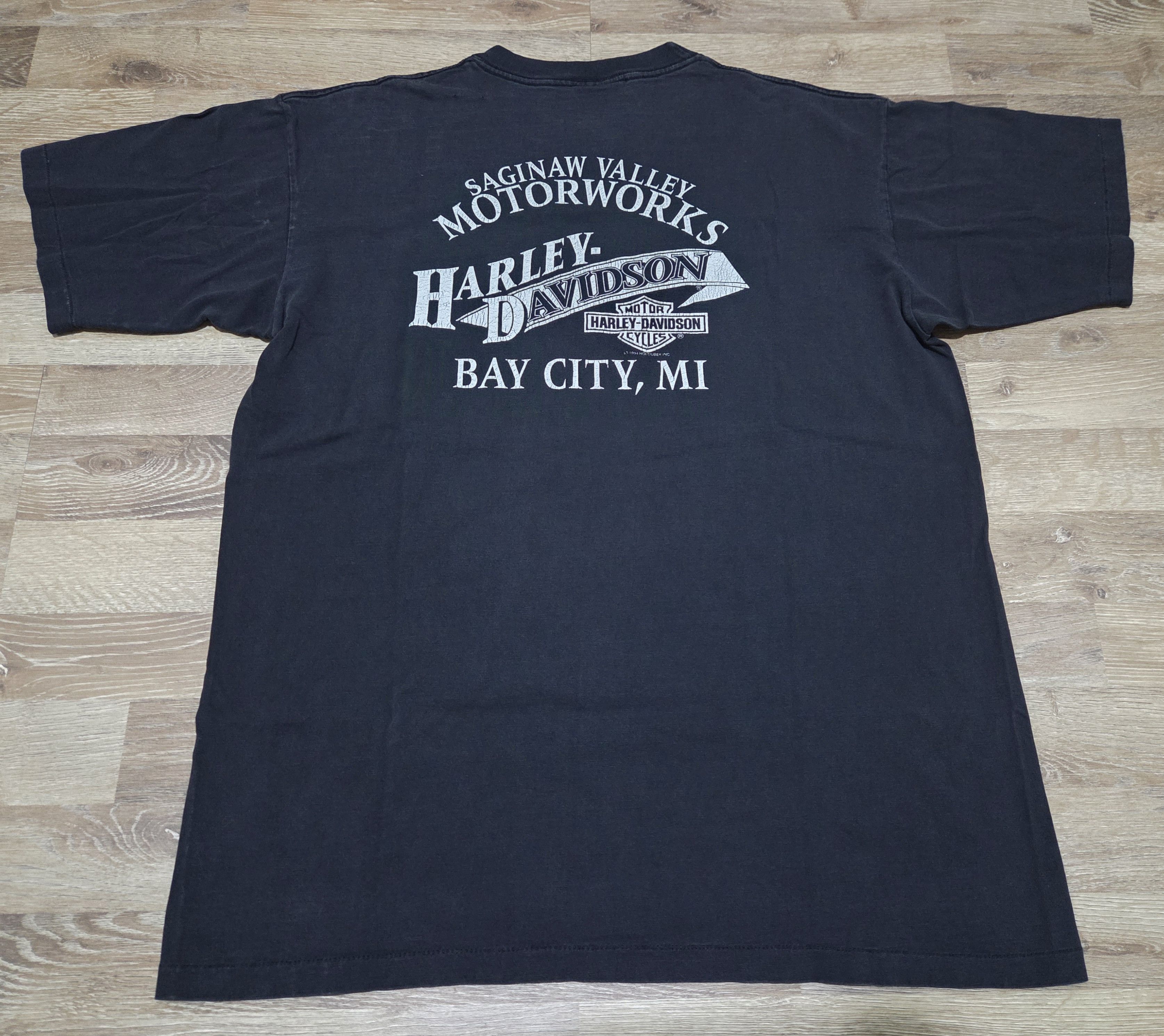 Harley Davidson Vintage 90s Motorcycle Harley Davidson HD Street Heat Shirt Size US L / EU 52-54 / 3 - 2 Thumbnail
