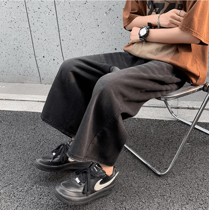 Japanese Brand × Jean Loose straight leg wide leg denim shorts Size US 32 / EU 48 - 3 Thumbnail
