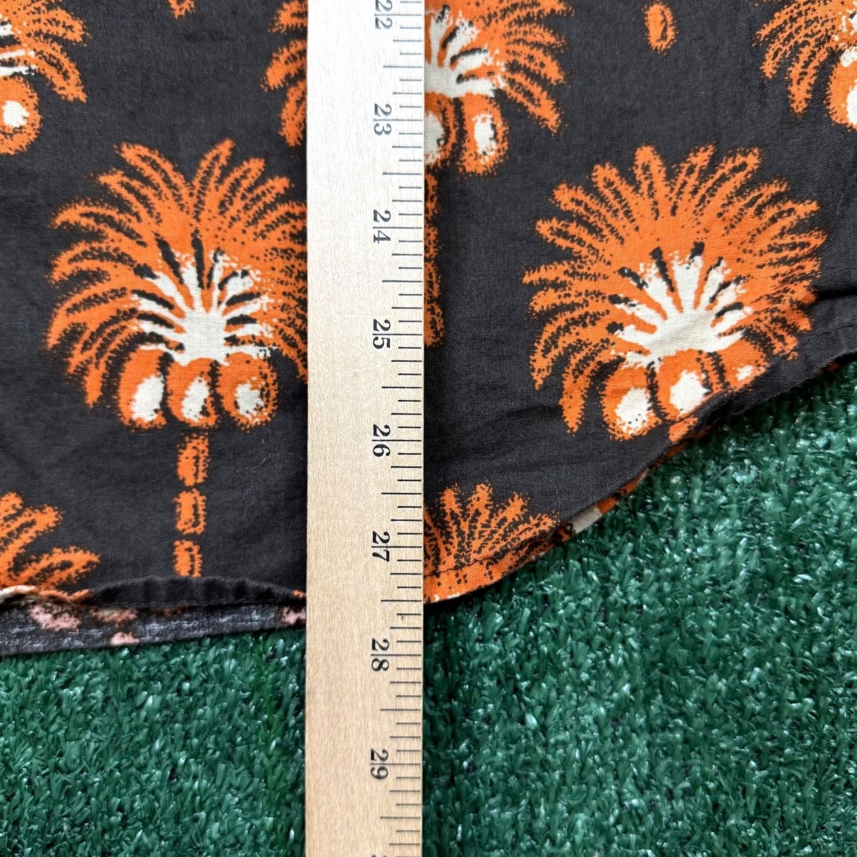 Taylor Stitch Taylor Stitch Hawthorne Mirage Palm Linen Short Sleeve Button Up Men’s 40 Orange Size US 40 / EU 56 - 7 Thumbnail