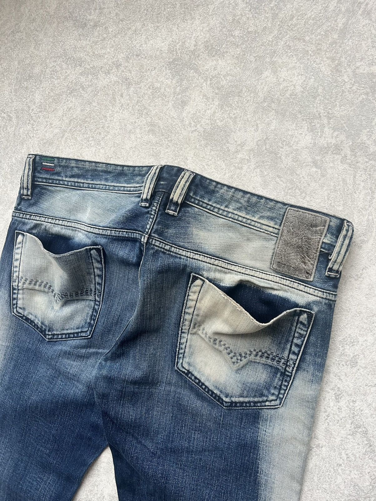 Diesel Diesel Safado Blue Eyecons 2015/1 Denim Jeans Y2K Size US 34 / EU 50 - 16 Thumbnail
