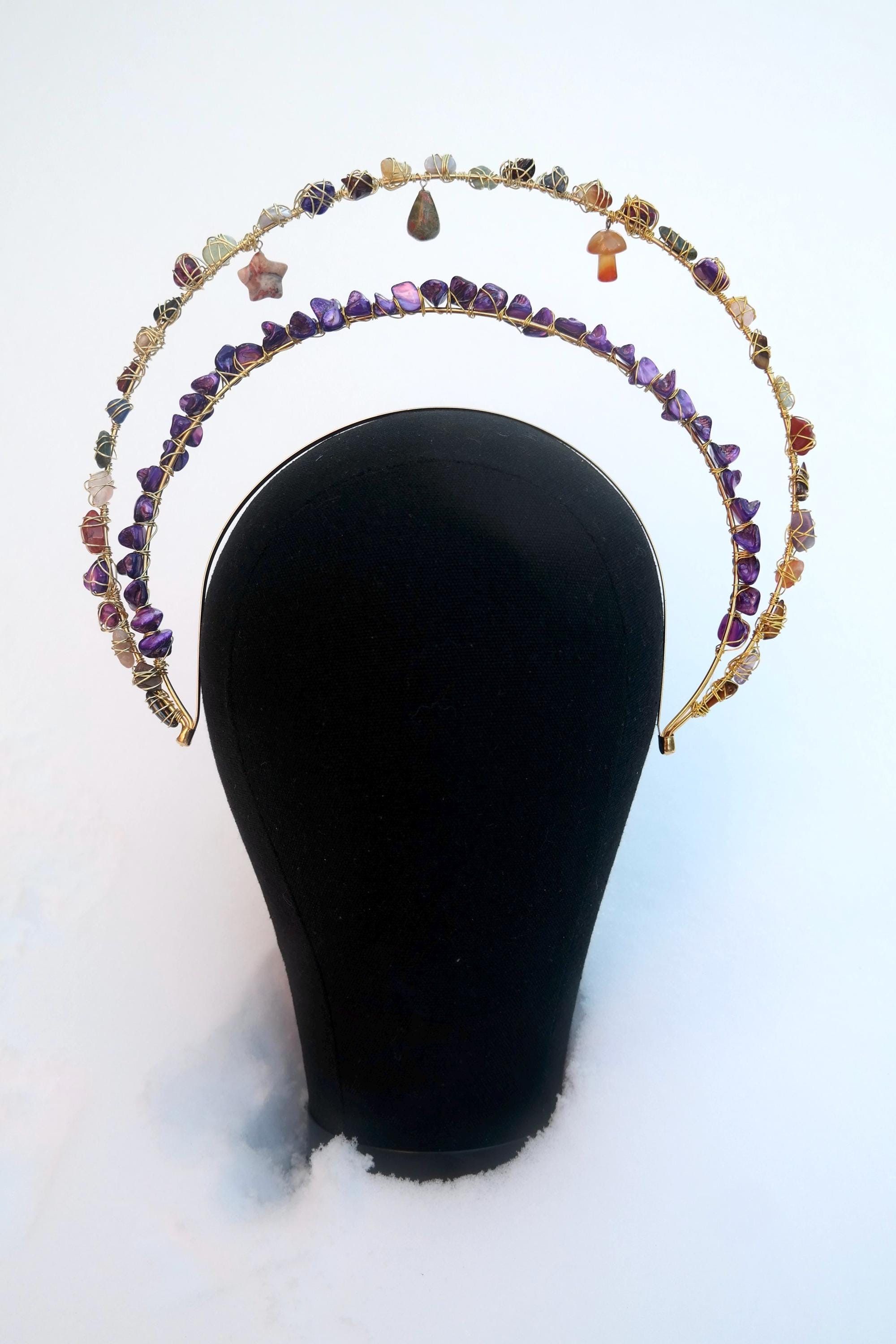 Handmade Ethereal Crystal Headpiece Size ONE SIZE - 2 Thumbnail