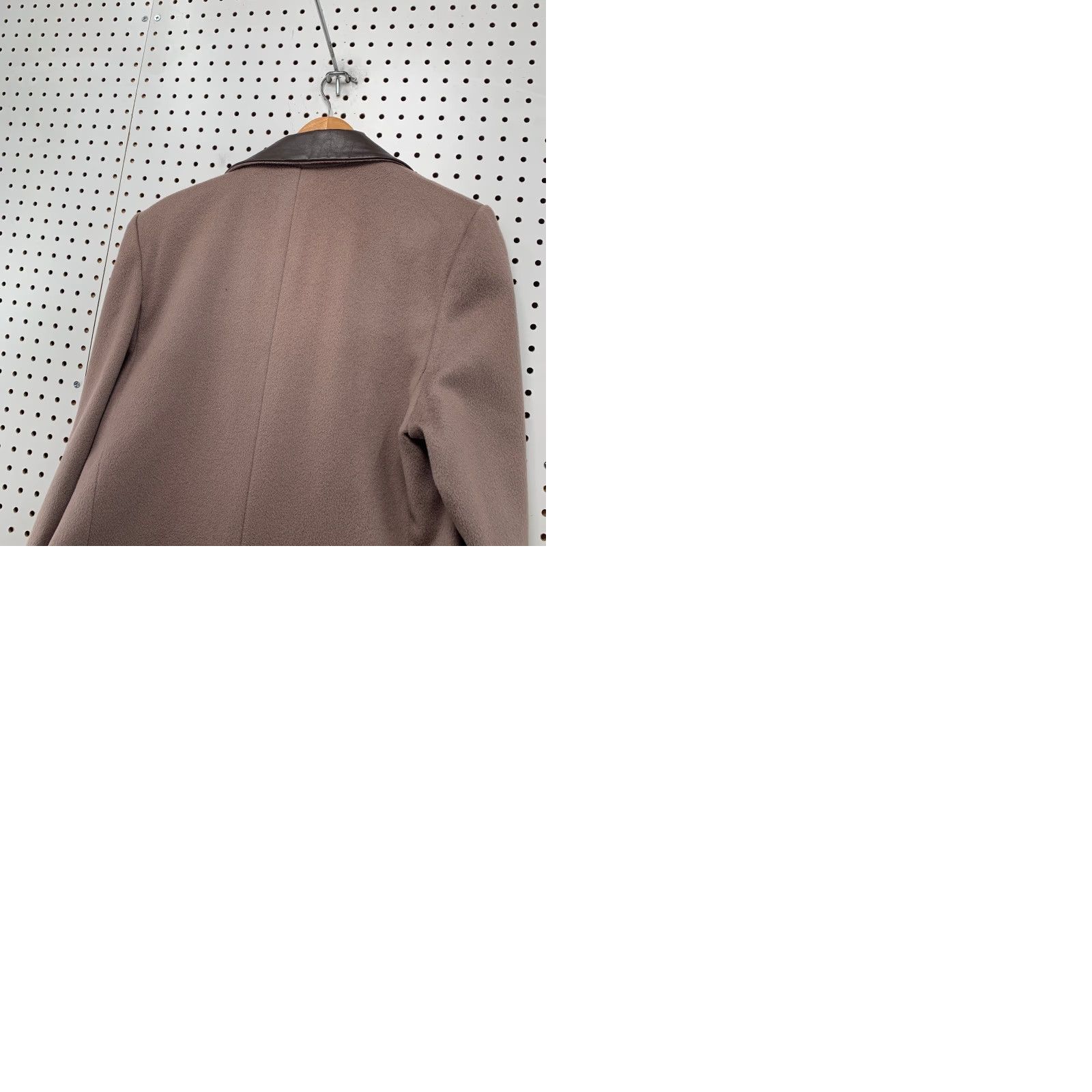Vintage VINTAGE Fashion Of Jill Wool Coat Womens L Pink Leather Trim Overcoat Size L / US 10 / IT 46 - 11 Thumbnail