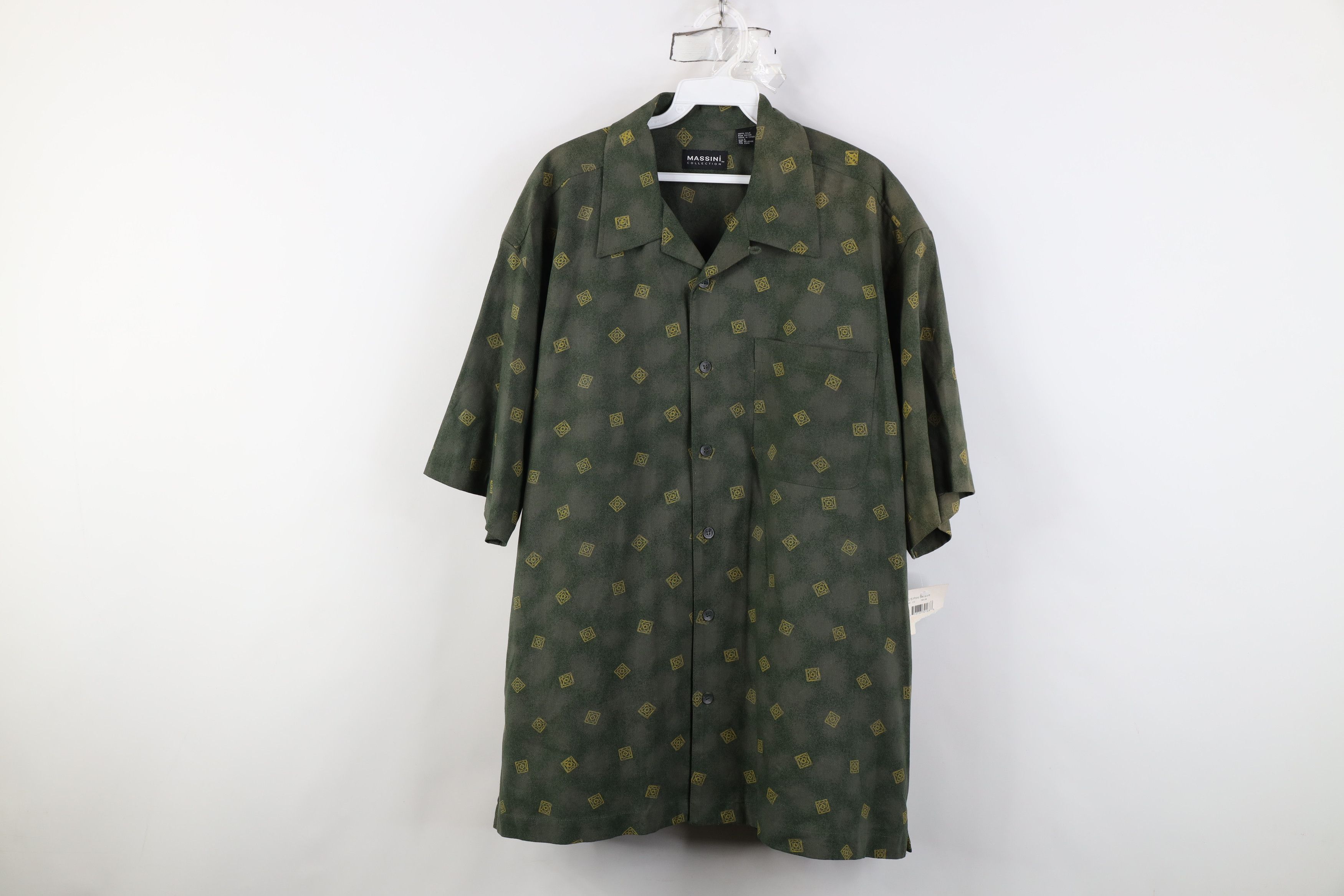 Vintage Deadstock Vintage 90s Y2K Streetwear Looped Collar Shirt Size US L / EU 52-54 / 3 - 1 Thumbnail
