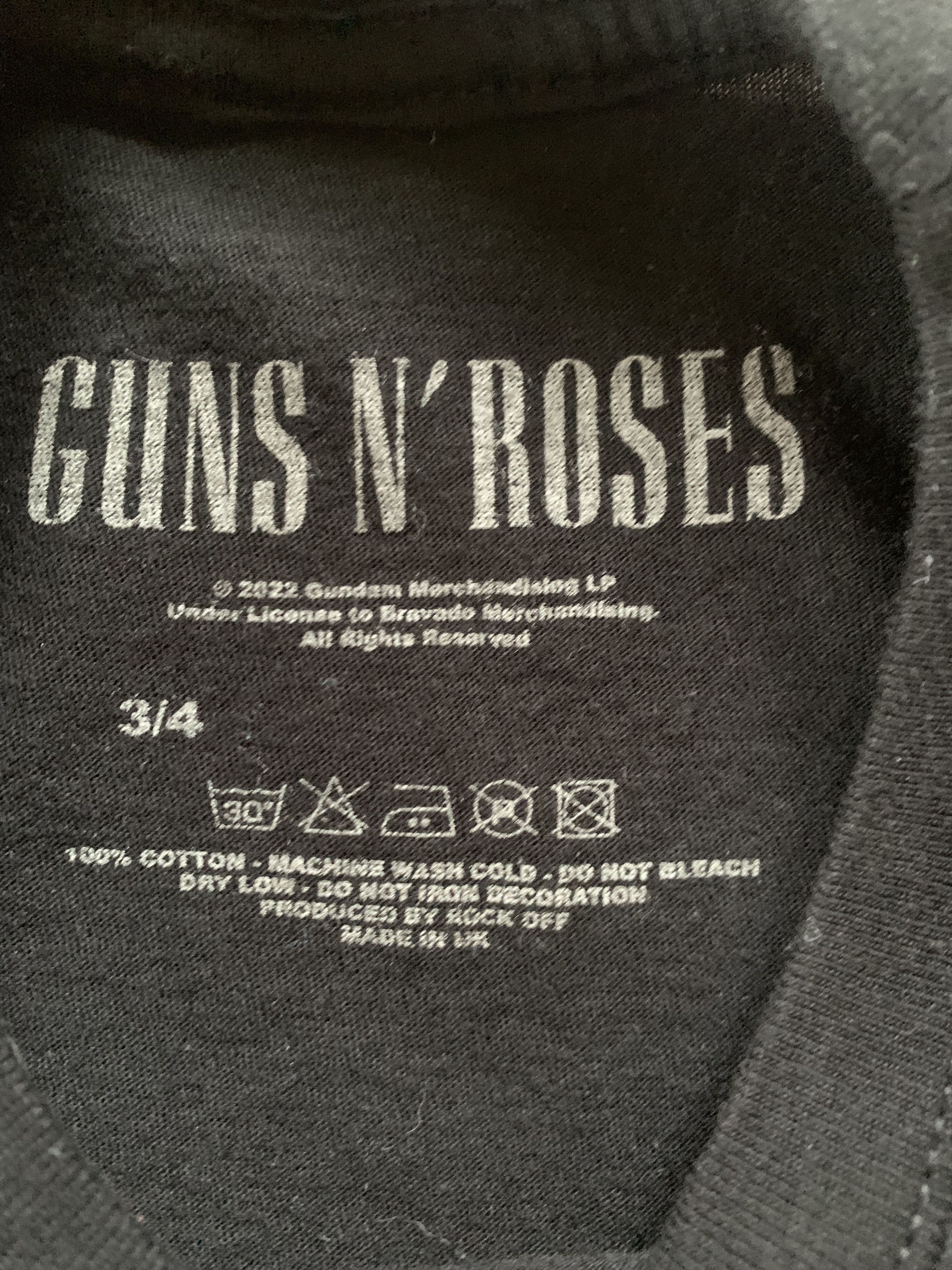 Band Tees Vintage Kids Guns N Roses Big Logo T-Shirt Size US XXS / EU 40 - 5 Thumbnail