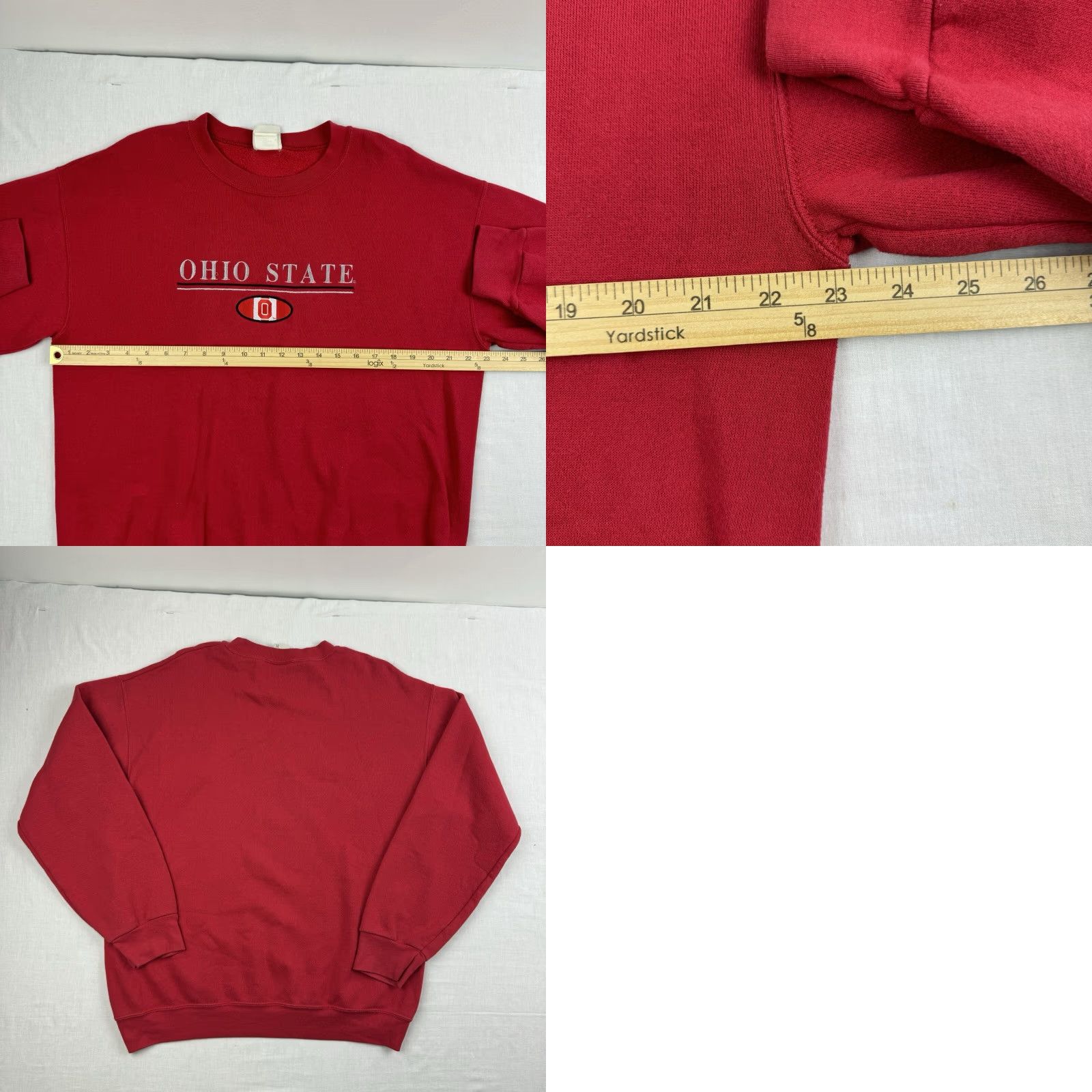 Vintage VINTAGE Briar Creek Sportswear Sweatshirt Adult Large Red Ohio State College Sports Crewneck 90s Y2K Mens Size US L / EU 52-54 / 3 - 8 Thumbnail
