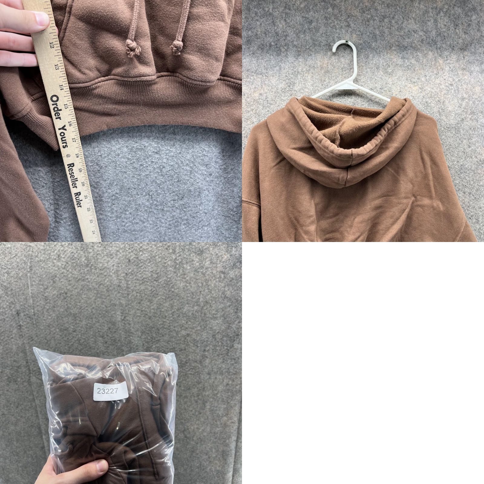 Pacsun Pacsun Sweater Women Small Brown Cropped Hooded Pullover Casual Cotton Logo Long Sleeve, Regular Fit, Fleece, Fall Winter, Women Small Size S / US 4 / IT 40 - 8 Thumbnail