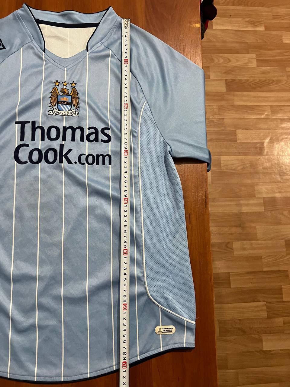 Le Coq Sportif 2007/08 MANCHESTER CITY HOME SOCCER JERSEY FOOTBALL SHIRT L Size US L / EU 52-54 / 3 - 22 Thumbnail