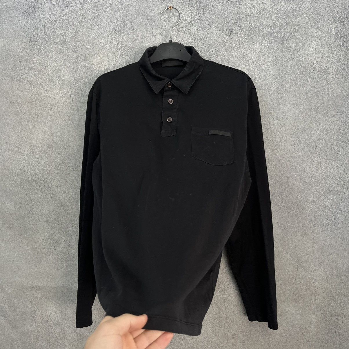 Prada Prada polo long sleeve Black Size US S / EU 44-46 / 1 - 7 Thumbnail