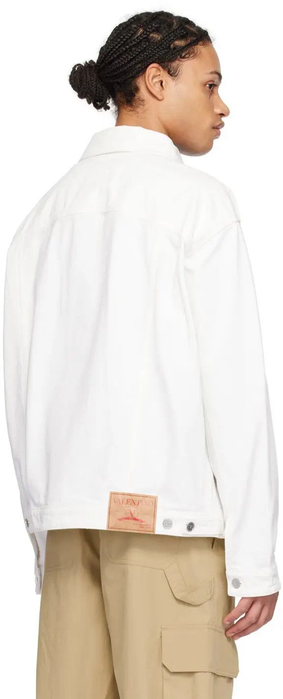 Valentino o1y0525 Denim Jacket in White Size US M / EU 48-50 / 2 - 3 Thumbnail