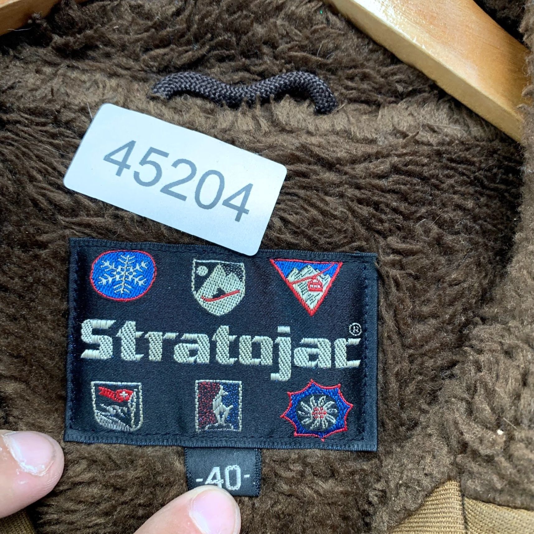 Vintage VINTAGE Stratojac Coat Mens 40 Brown Faux Fur Lined Belted Talon Zip Western 70s 80s Military Jacket Winter Fall Brown Mens Coat Size US XXS / EU 40 - 4 Thumbnail