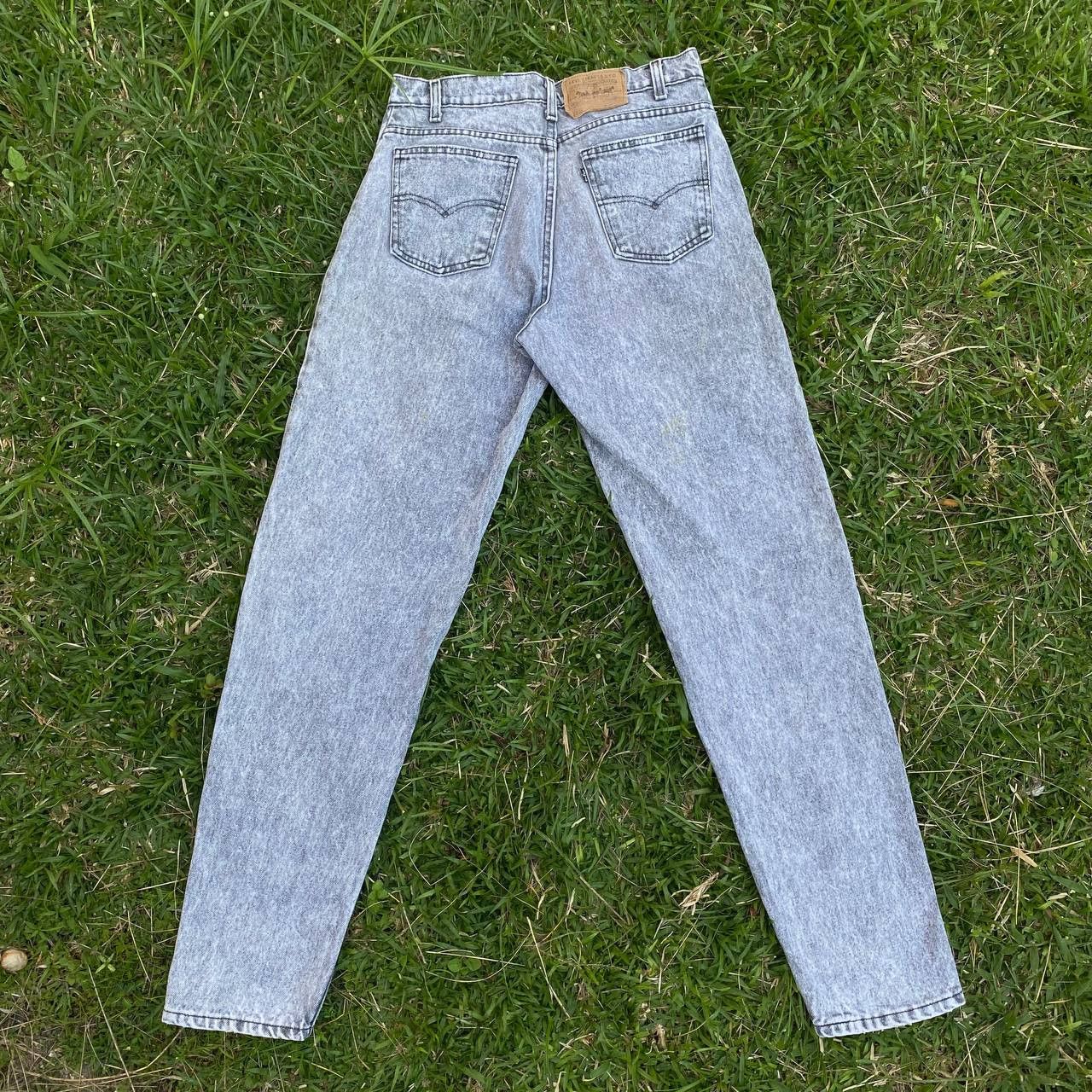 Vintage 1990 Levi's 505 Jeans Acid Wash Black Denim