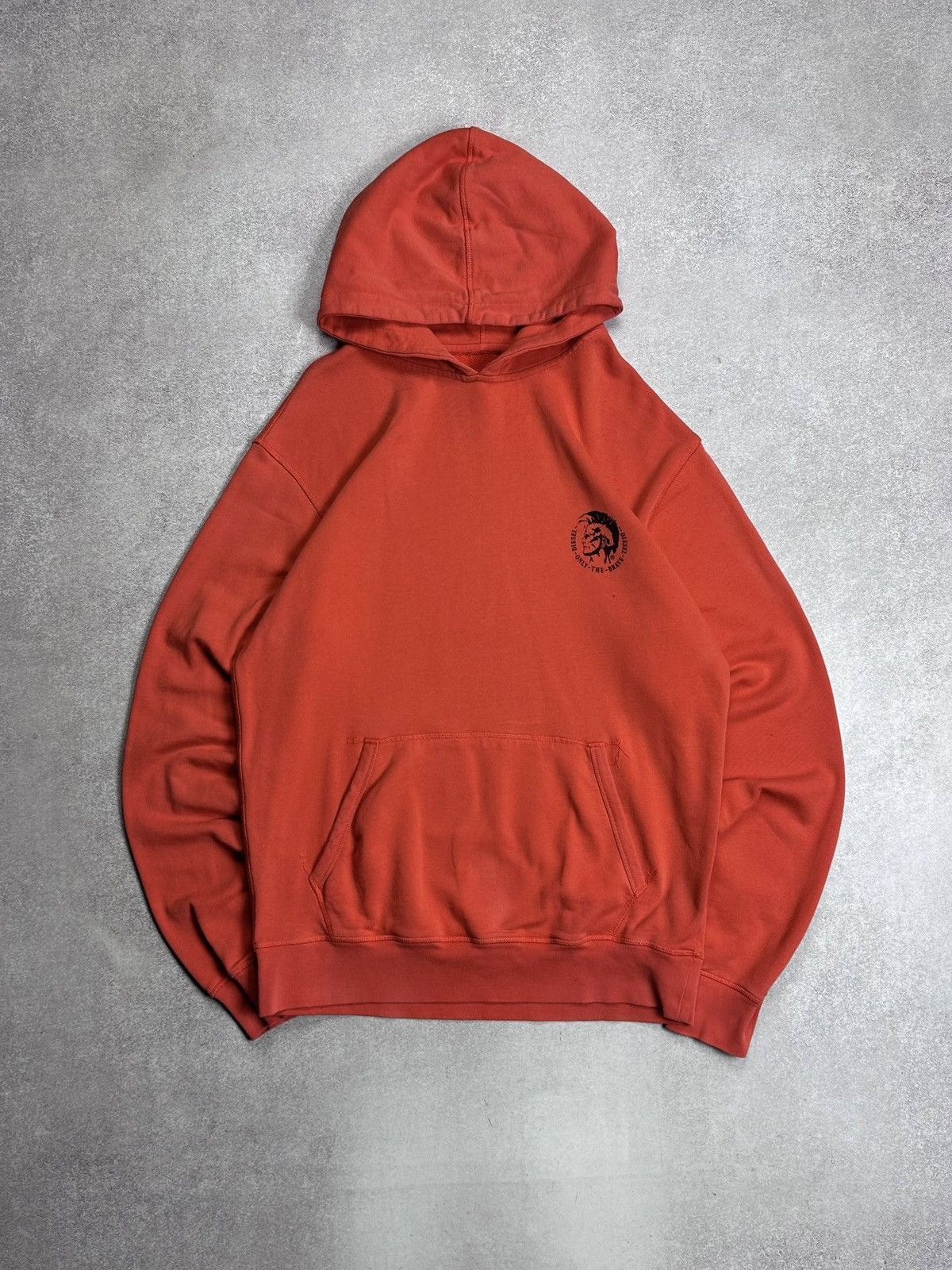 Diesel Vintage Diesel Archival Boxy Hoodie Rare L Orange Size US L / EU 52-54 / 3 - 1 Thumbnail