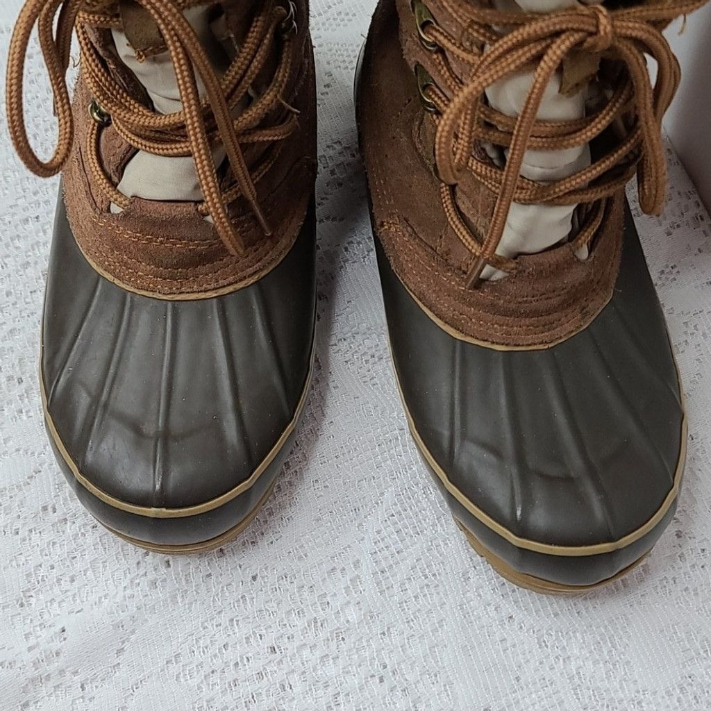 The Unbranded Brand Khombu Nordic faux fur lace up winter snow cold boots sz 6 Size US 6 / IT 36 - 2 Thumbnail