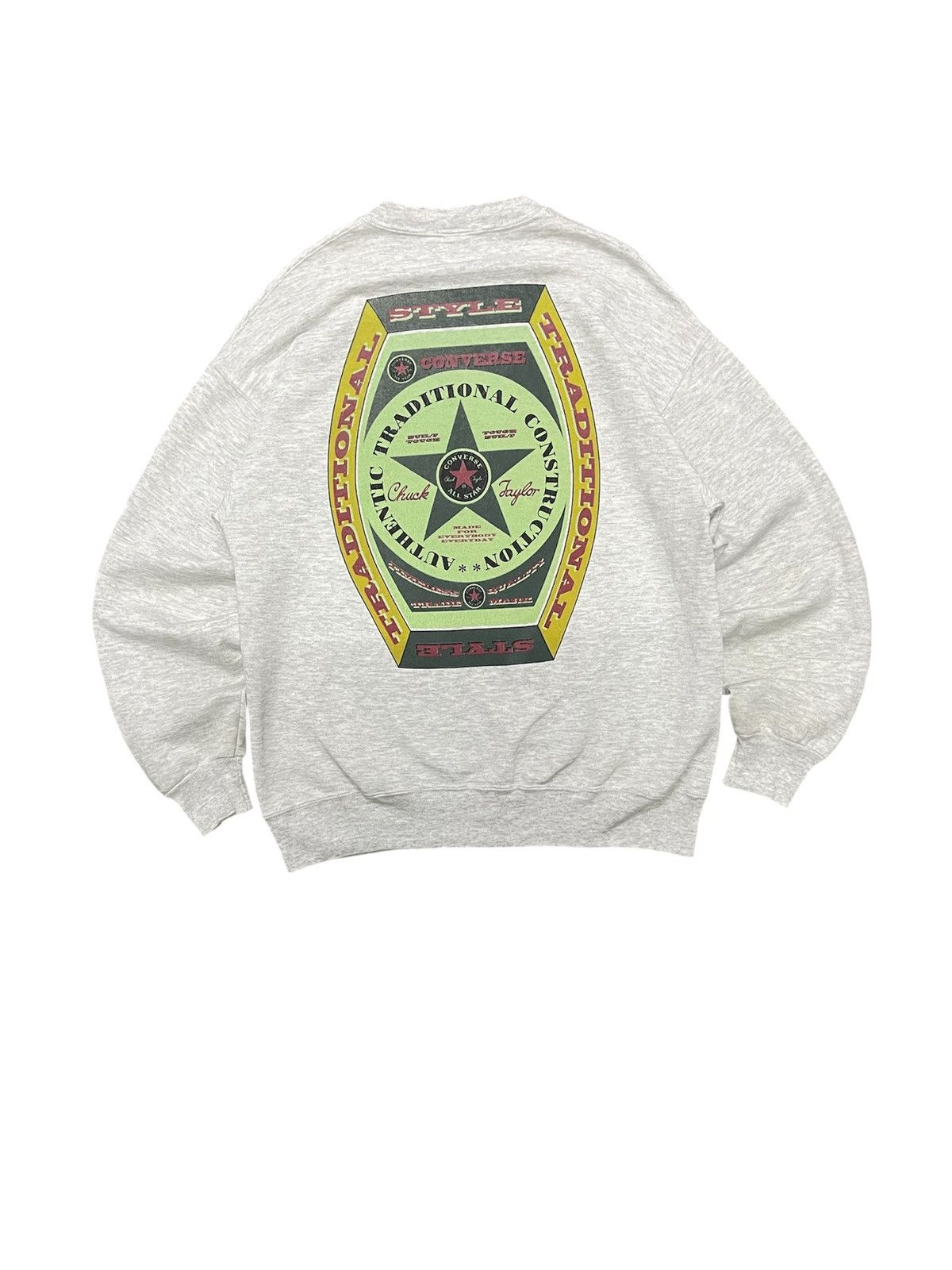 Converse 90s CONVERSE CHUCK TAYLOR TRADITIONAL STYLE SWEATSHIRT RARE Size US L / EU 52-54 / 3 - 1 Thumbnail