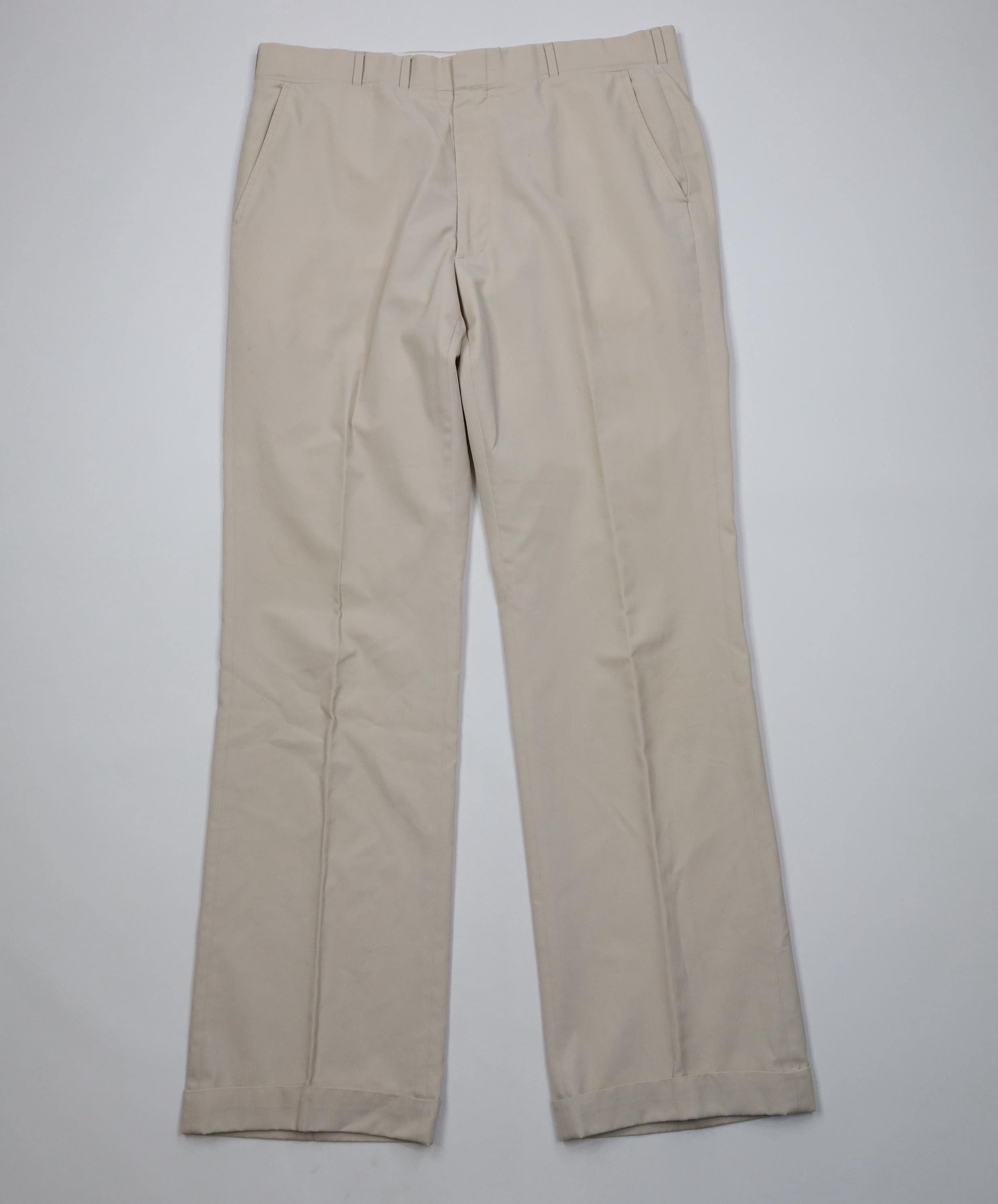Vintage Vintage 70s Streetwear Flared Wide Leg Chino Pants Stone USA Size US 36 / EU 52 - 1 Thumbnail