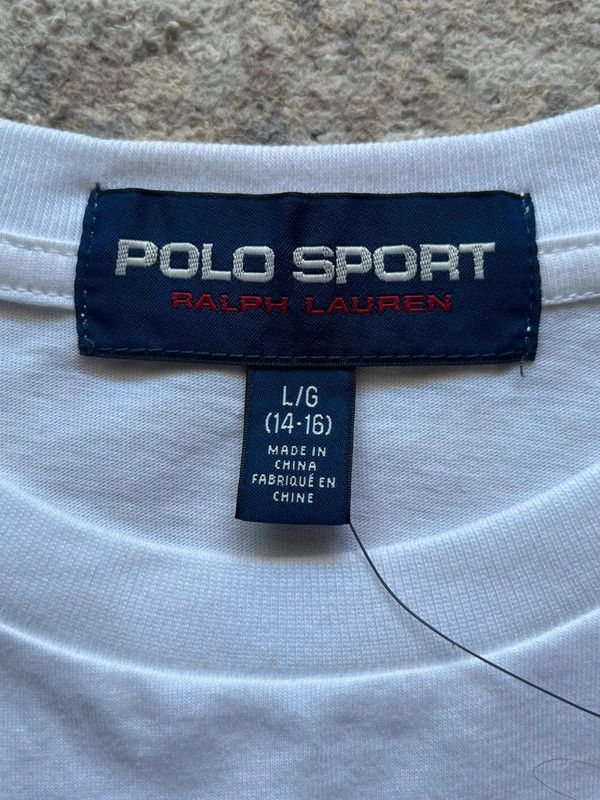 Polo Ralph Lauren Ralph Lauren Polo Sport (14-16) White Print T-Shirt Size S / US 4 / IT 40 - 4 Thumbnail