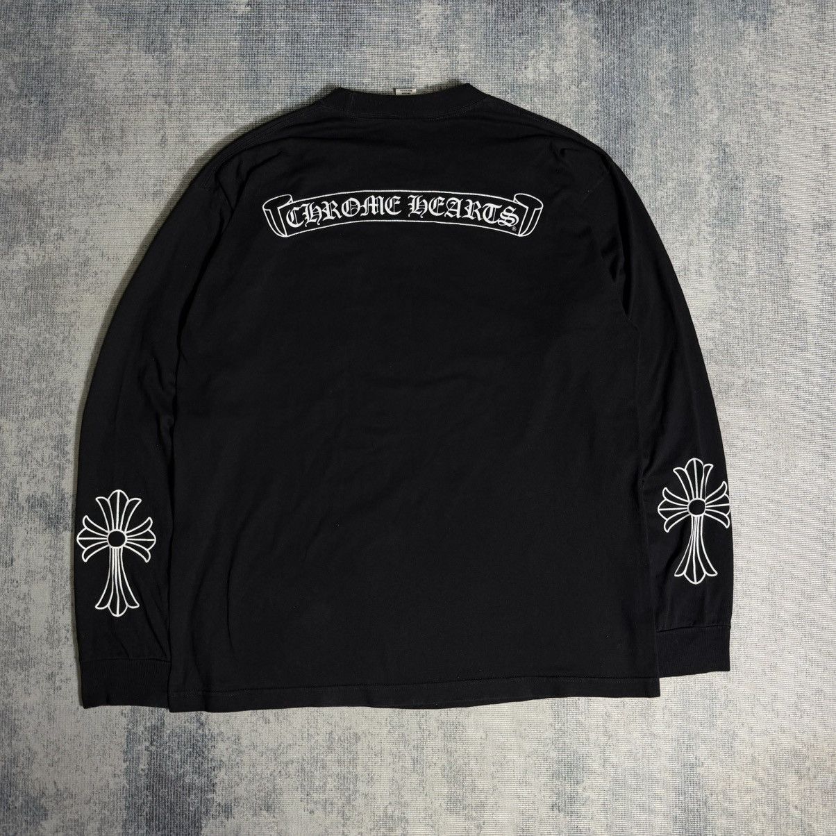 Chrome Hearts 2010s Chrome Hearts Scroll Cross Sleeves Size US XL / EU 56 / 4 - 1 Thumbnail