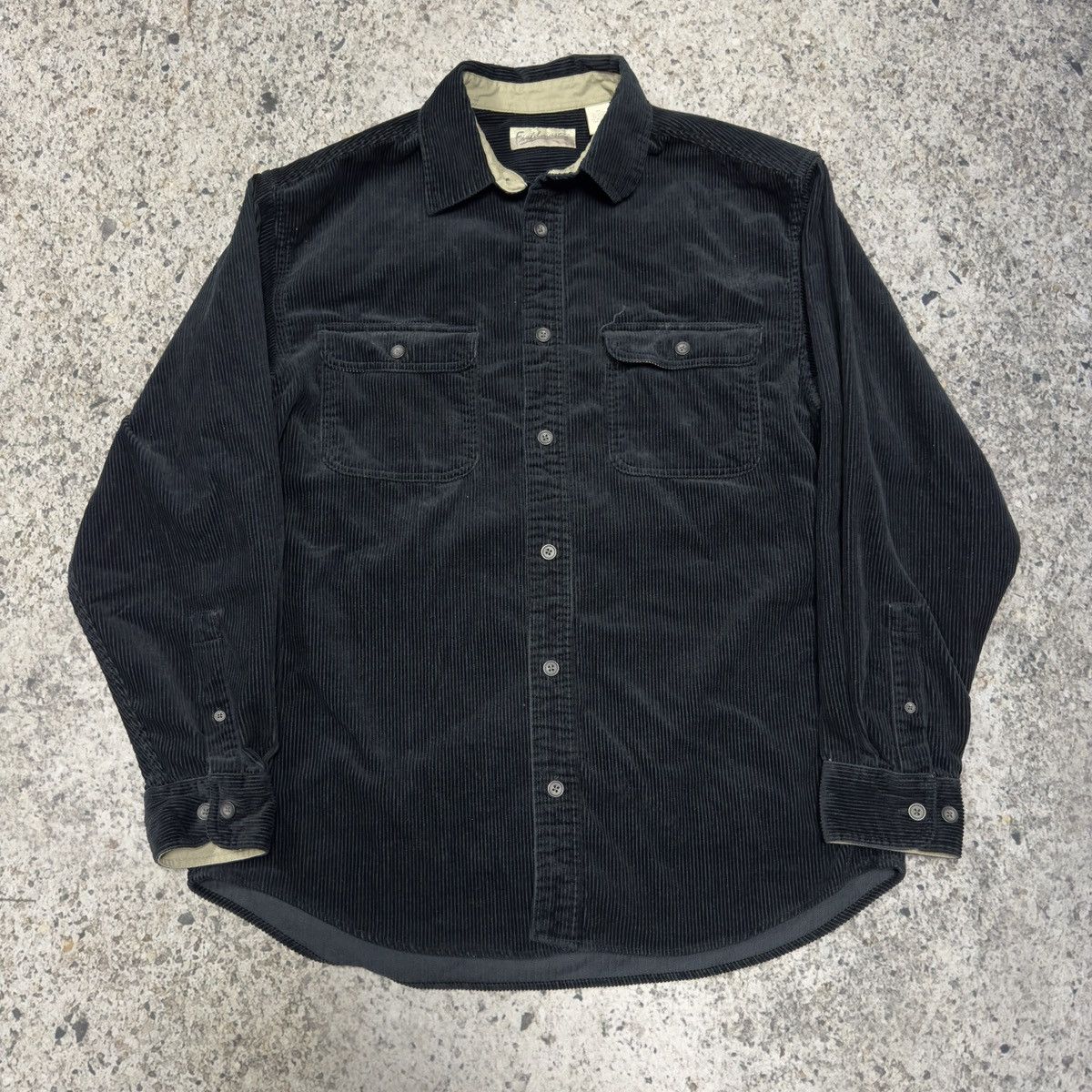 Vintage Vintage Fieldmaster Black Corduroy Button Over Shirt Size US M / EU 48-50 / 2 - 6 Thumbnail